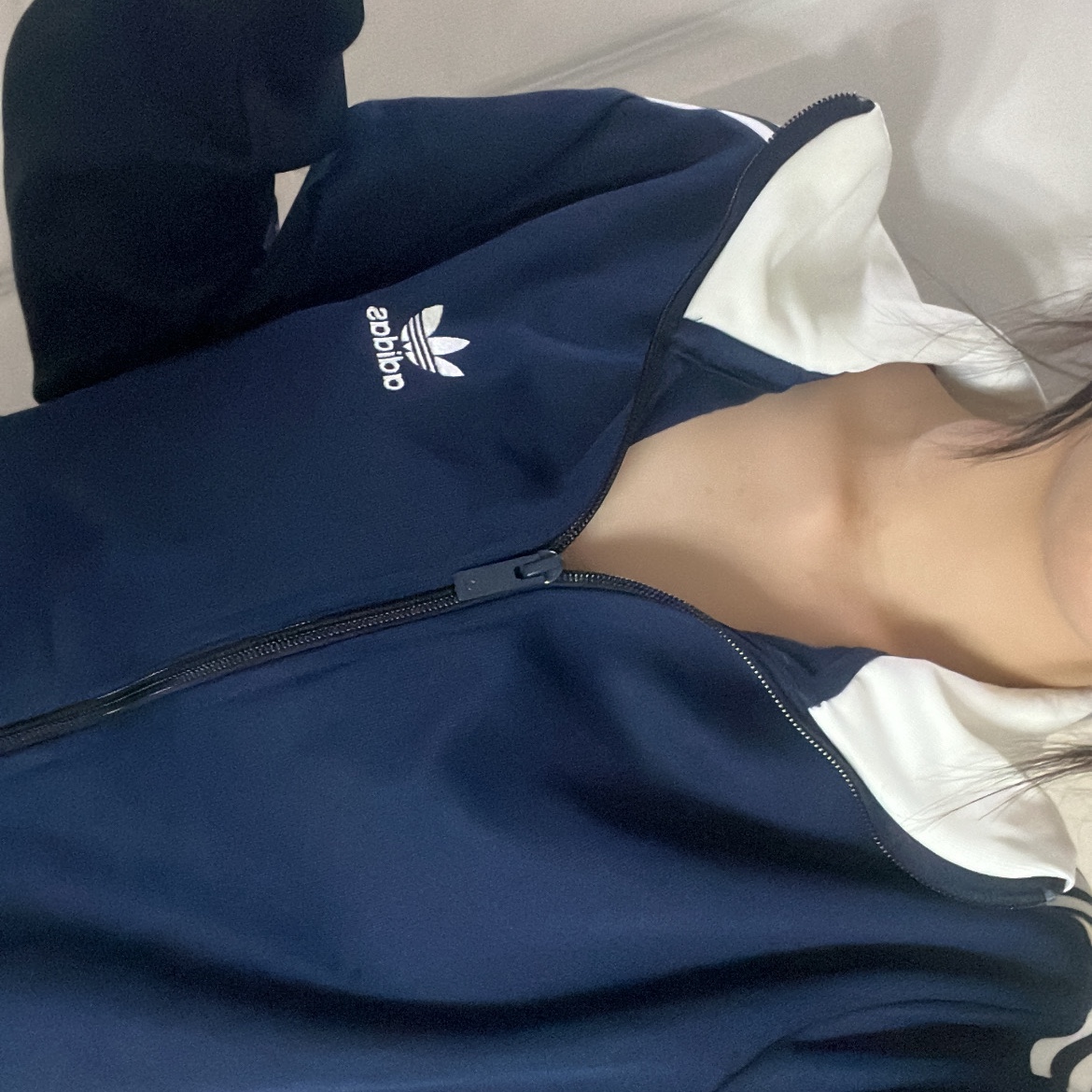 Adidas Adicolor Classic Beckenbauer Track Top Night Indigo - KR Sizing 착용 스타일 - 2