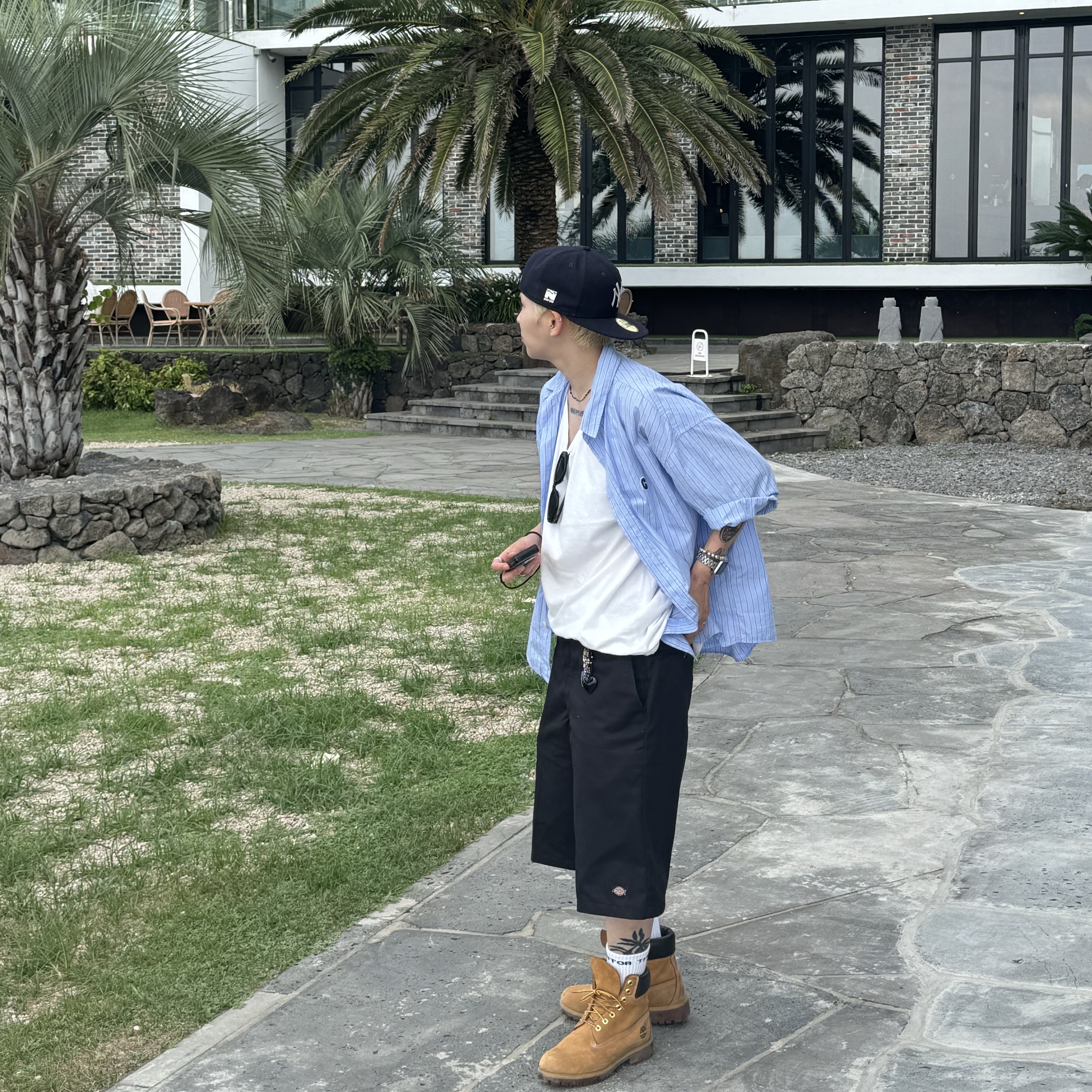 Thisisneverthat x New Era x MLB New York Yankees 59Fifty Classic Navy, Timberland Premium 6 inch Waterproof Boot Wheat Nubuck - Wide 착용 스타일 - 2