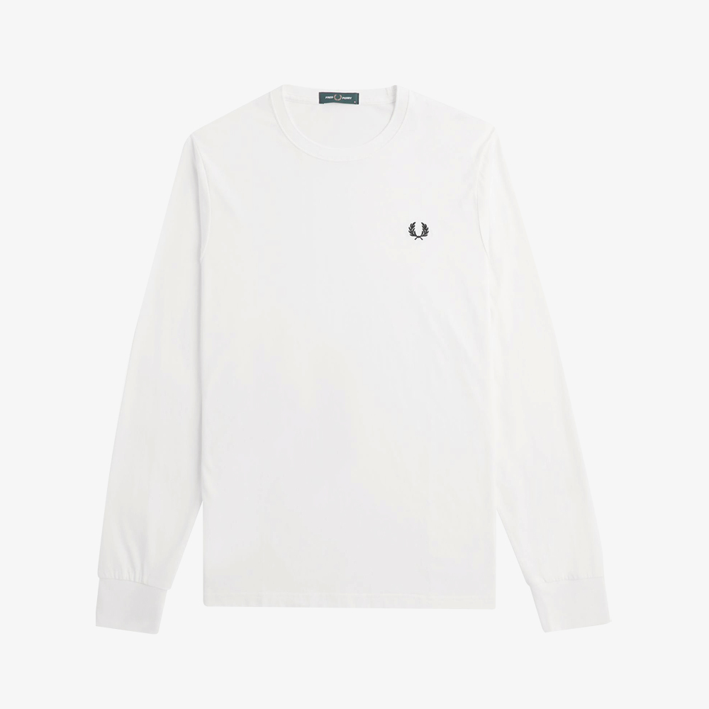 프레드페리 롱 슬리브 크루넥 티셔츠 스노우화이트(Fred Perry L/S Crew Neck T-Shirt Snow White) - 5