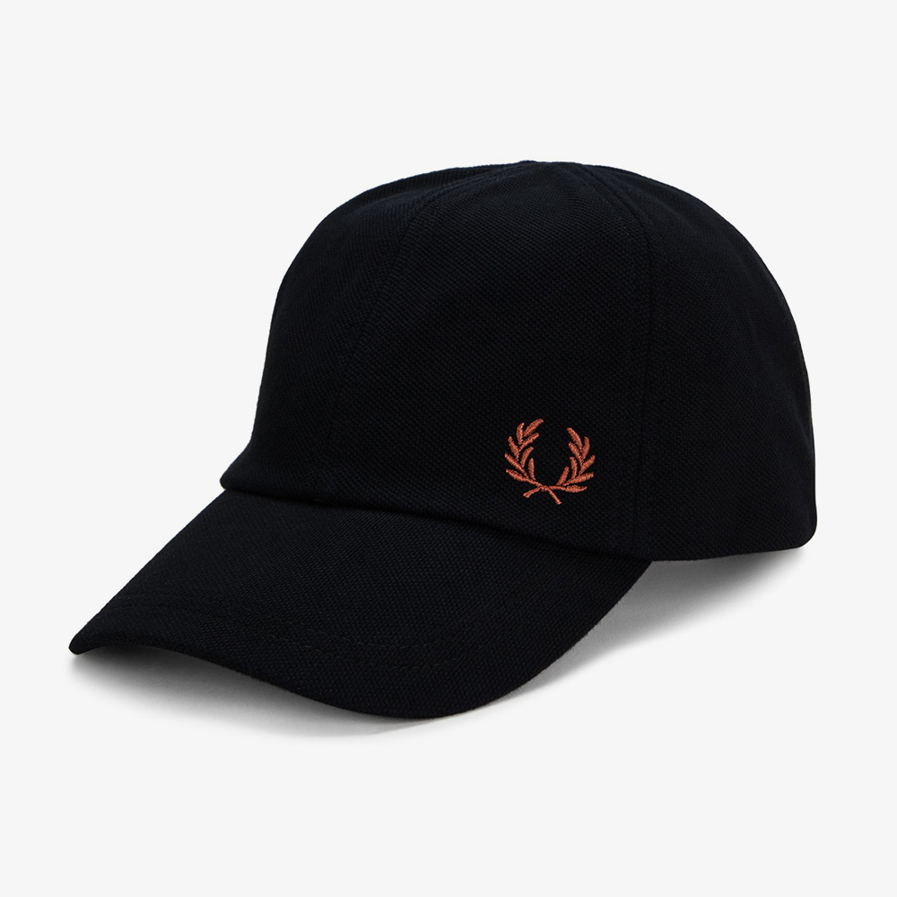 프레드페리 피케 클래식 캡 블랙(Fred Perry Pique Classic Cap Black/Whisky Brown) - 4