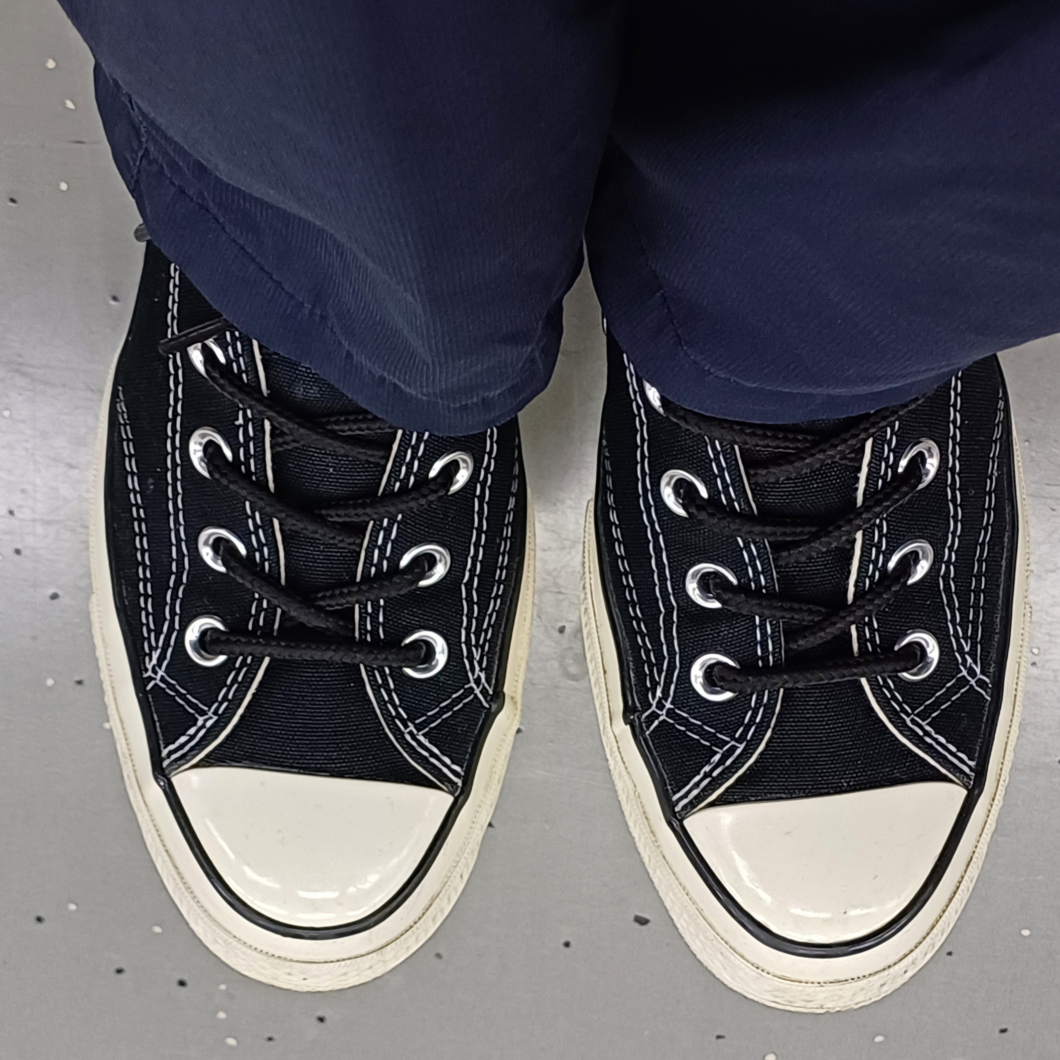 Converse Chuck 70 Ox Black - Standard 착용 스타일