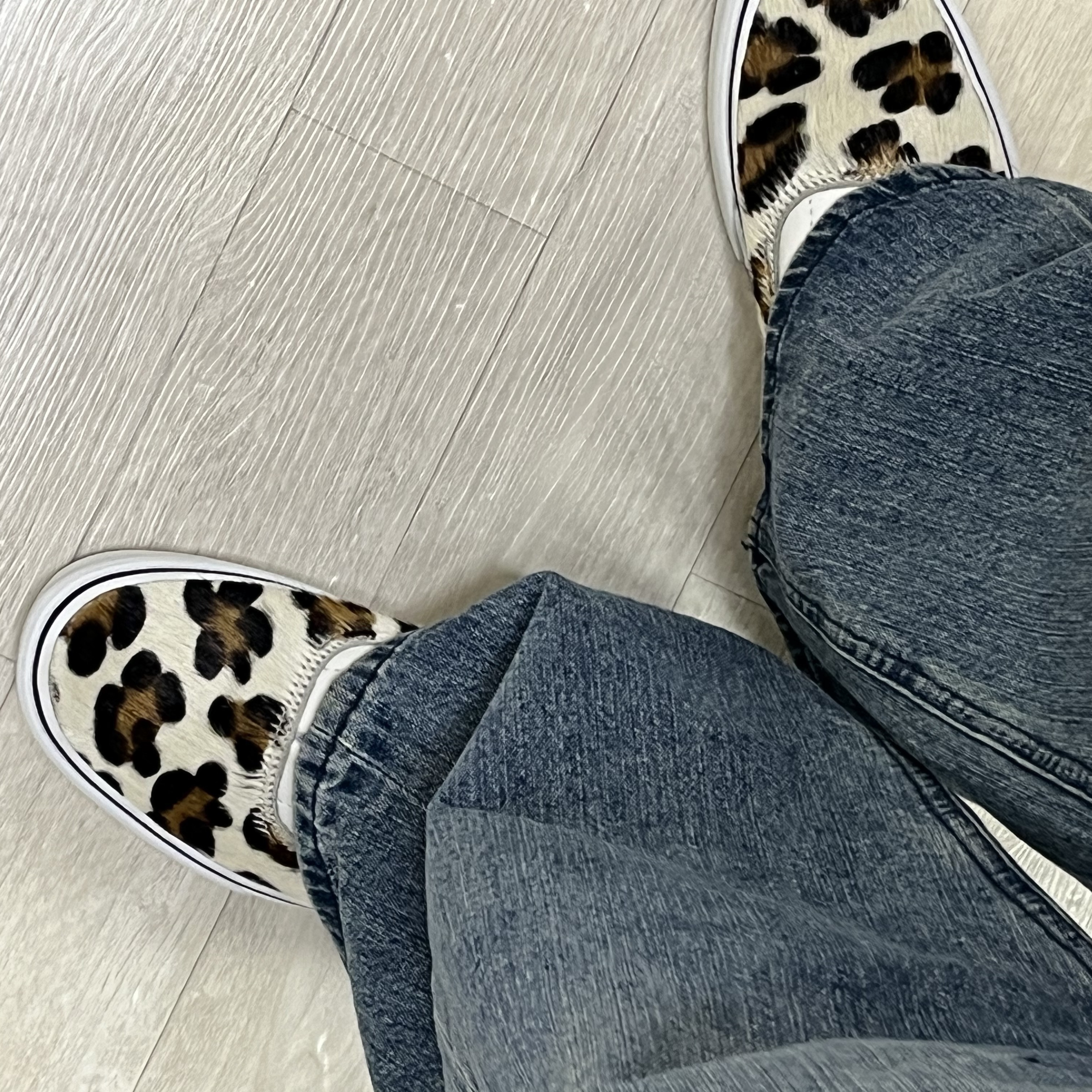 Vans Era Leopard True White 착용 스타일 - 2