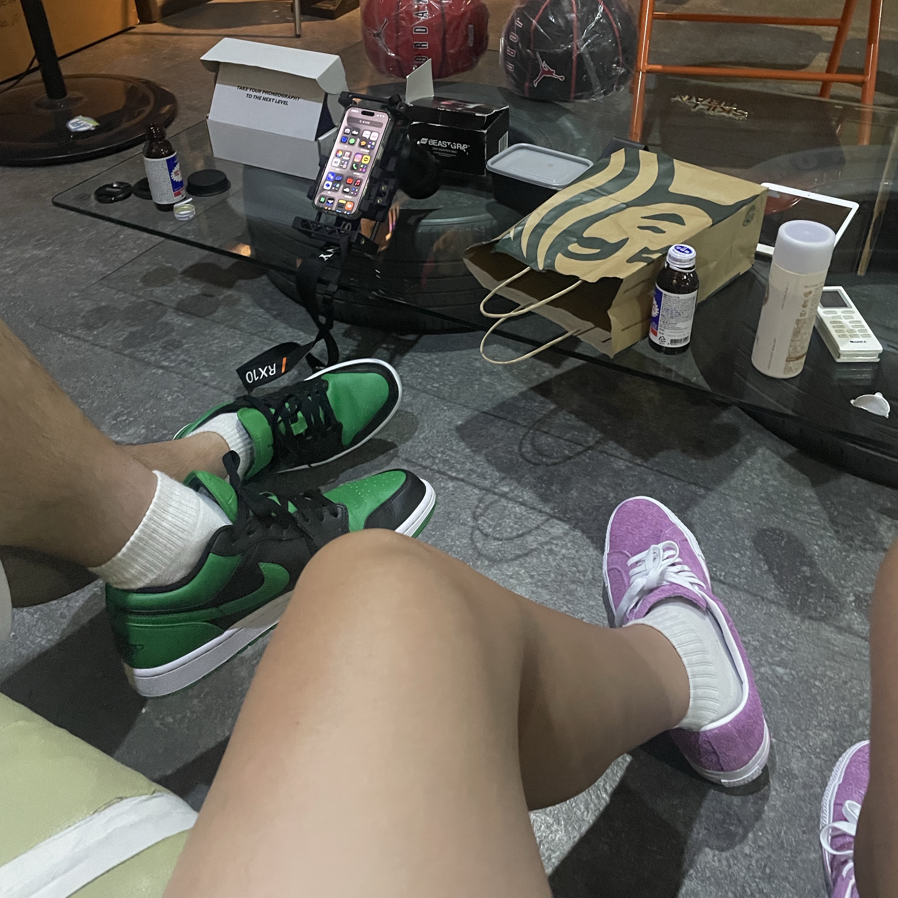 Converse One Star Pro Flower Light Orchid 착용 스타일 - 2