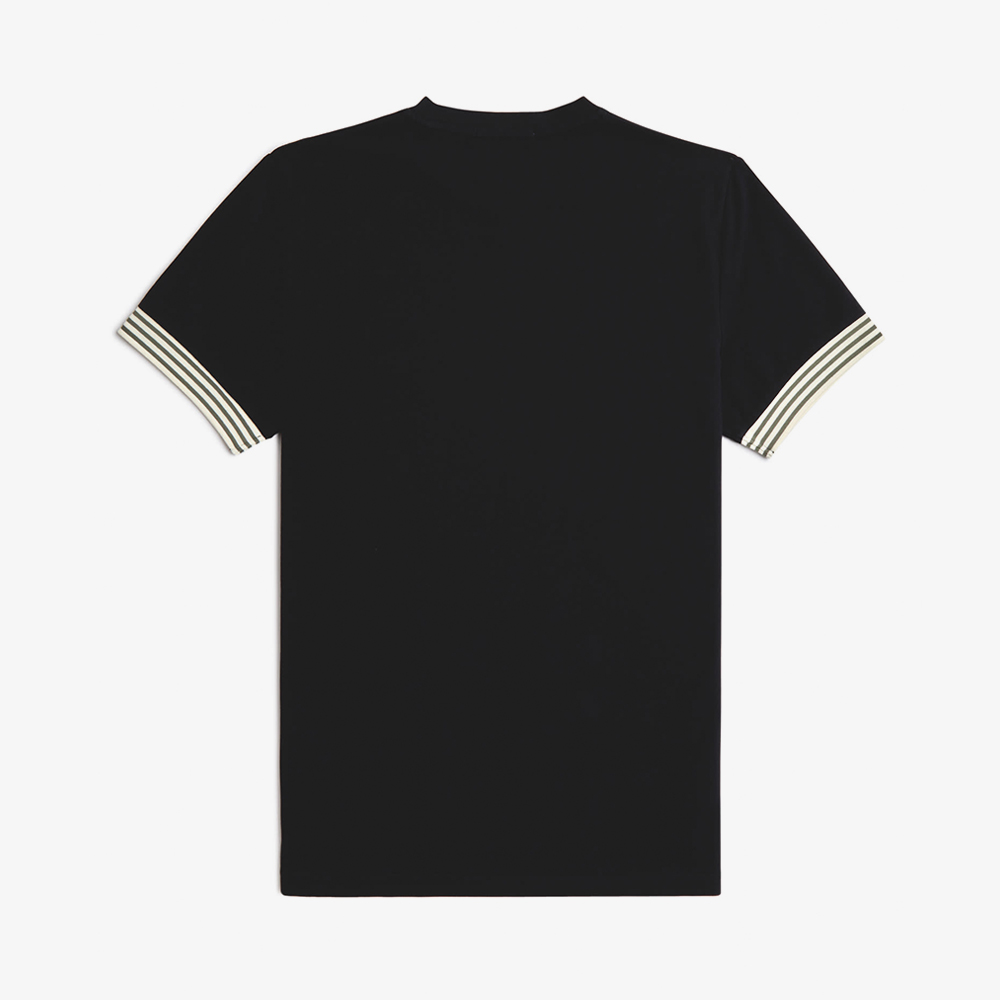 프레드페리 스트라이프 커프 티셔츠 블랙(Fred Perry Striped Cuff T-Shirt Black) - 6