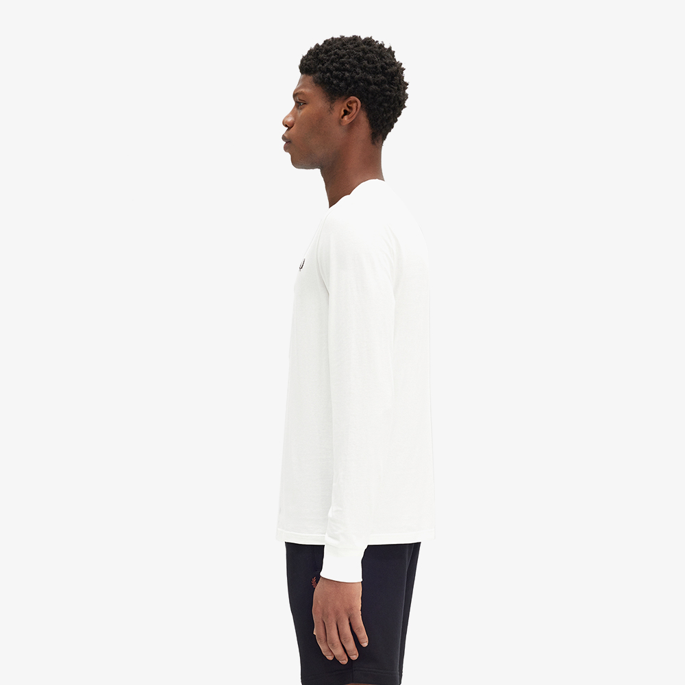 프레드페리 롱 슬리브 크루넥 티셔츠 스노우화이트(Fred Perry L/S Crew Neck T-Shirt Snow White) - 2