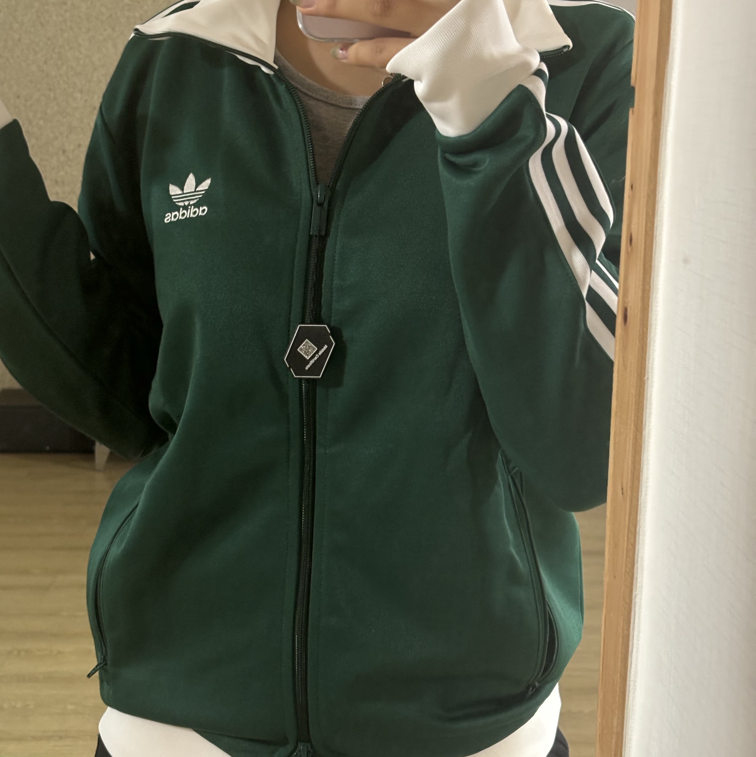 Adidas Adicolor Classics Beckenbauer Track Jacket Collegiate Green - KR Sizing 착용 스타일 - 1