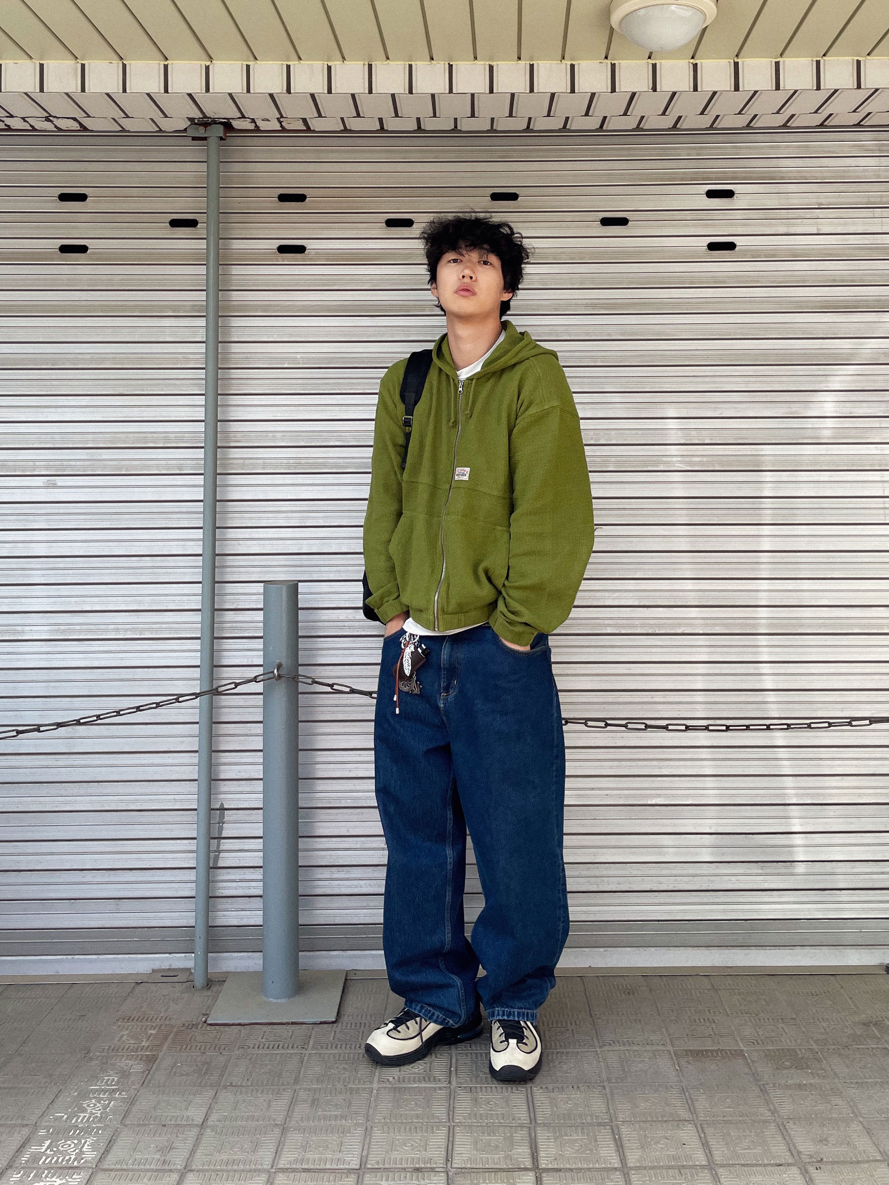 Nike x Stussy Air Penny II Rattan and Limestone 착용 스타일 - 7
