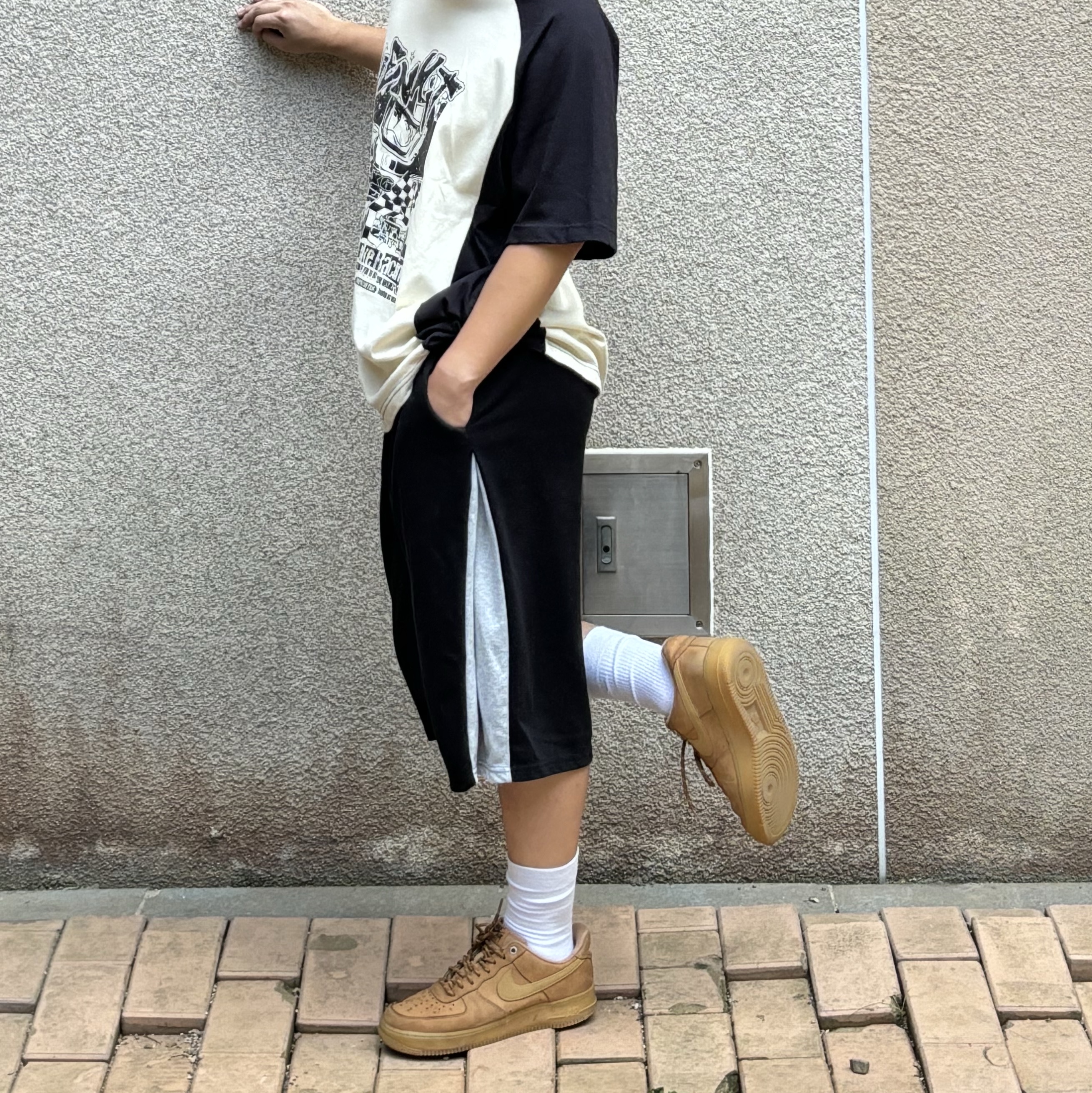 Nike Air Force 1 '07 WB Flax 착용 스타일 - 8