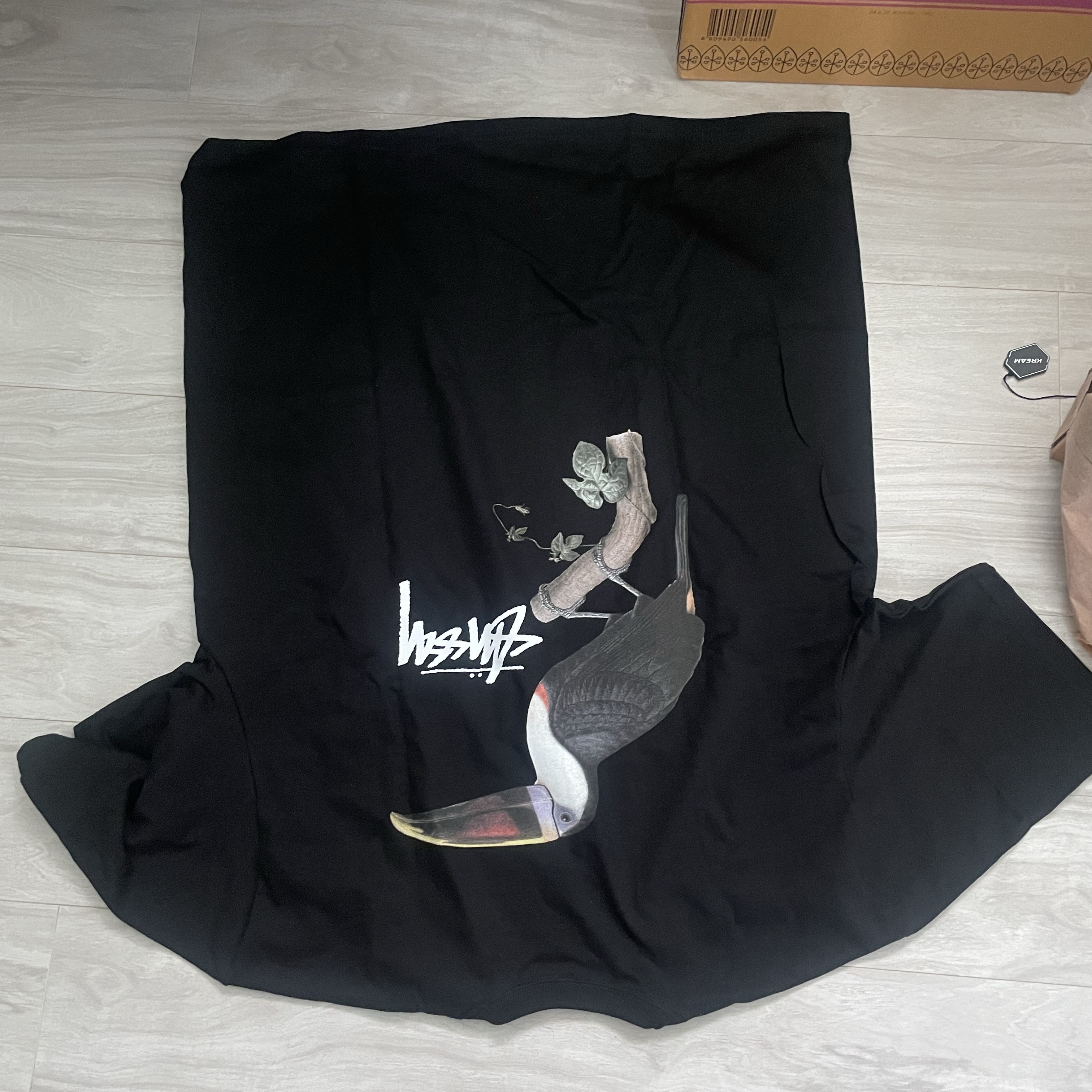Stussy Toucan T-Shirt Black 착용 스타일