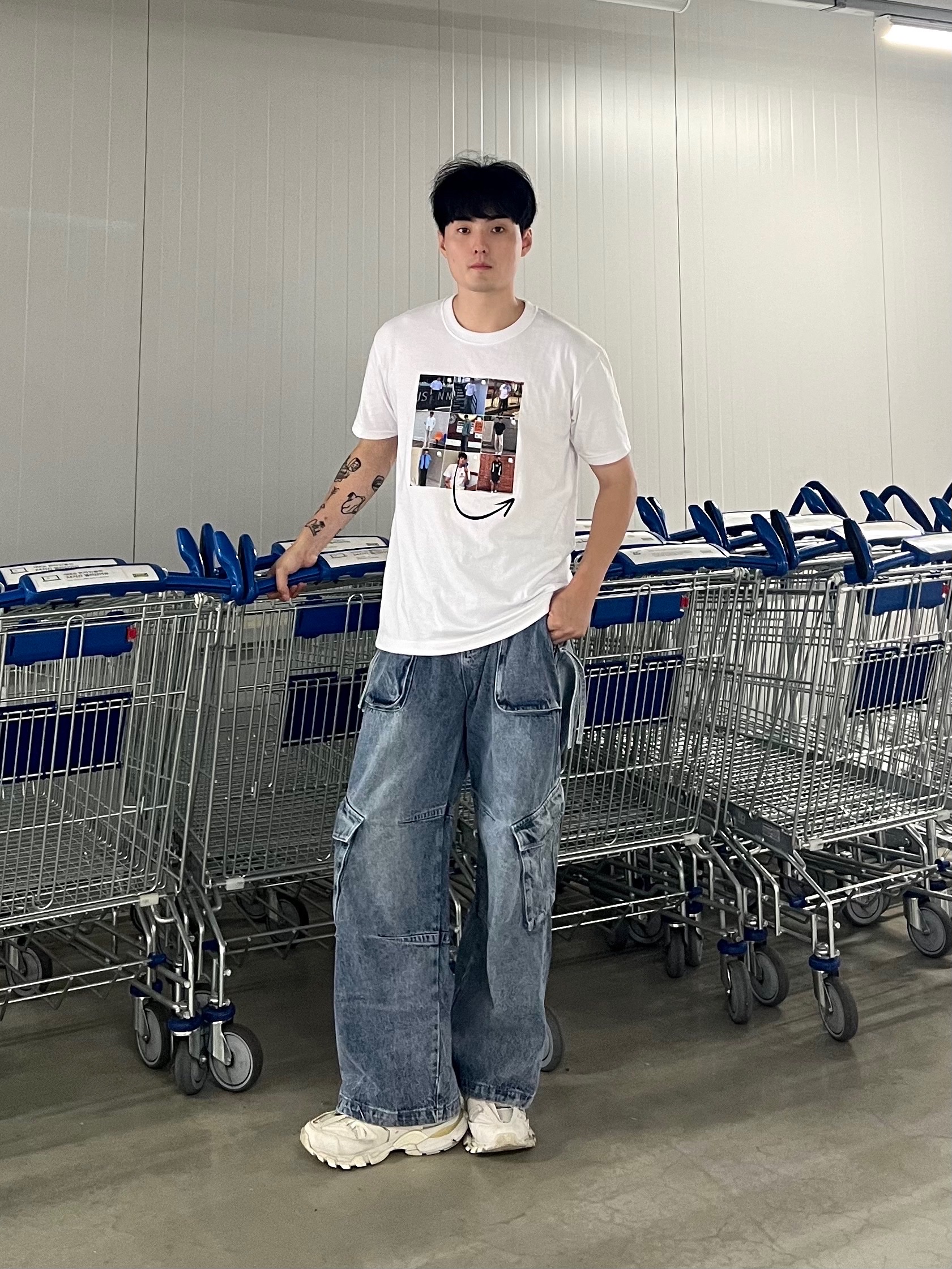 Balenciaga Track Sneakers White 착용 스타일 - 1