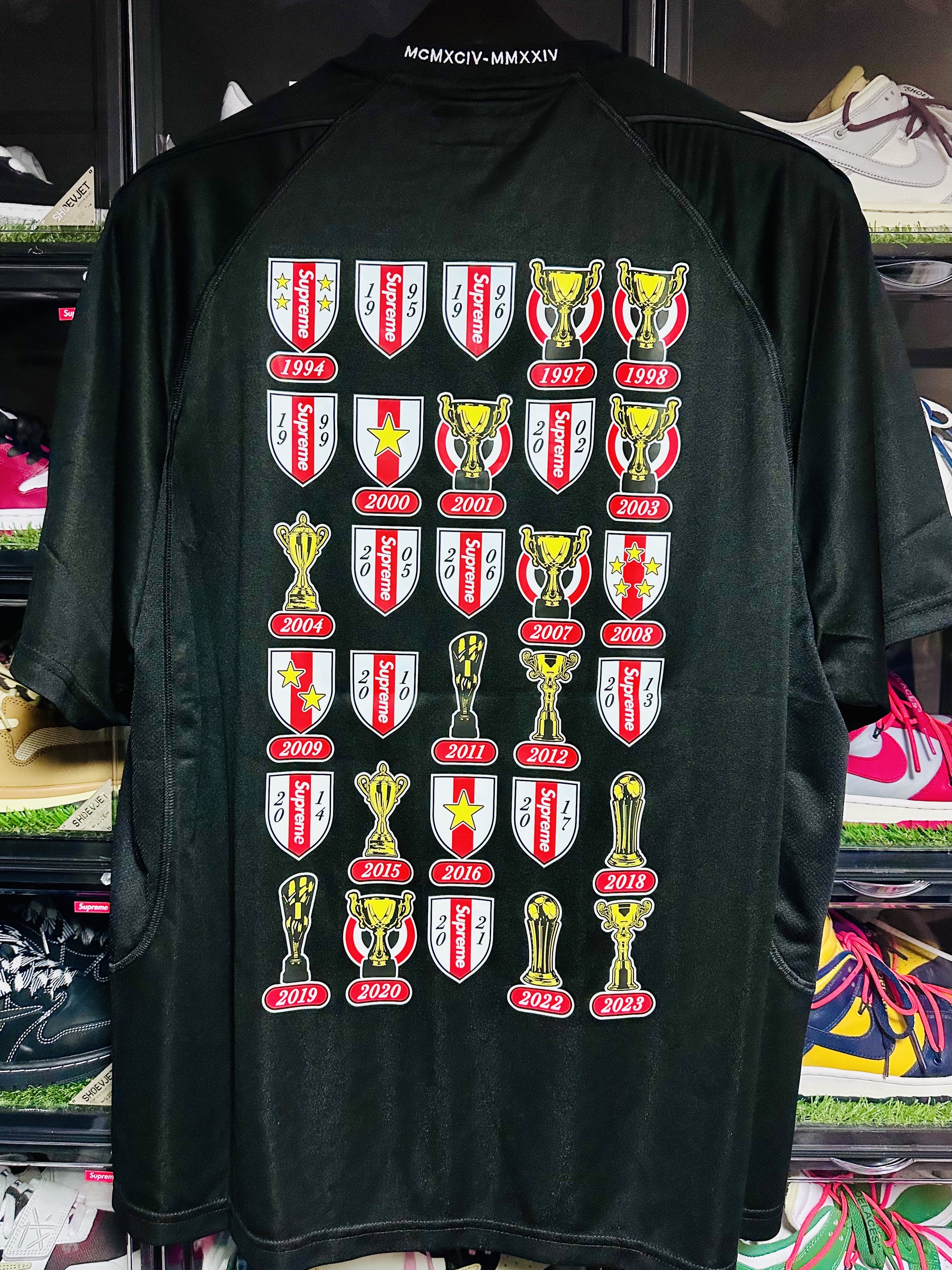Supreme Jacquard Soccer Jersey Black - 24SS 착용 스타일 - 2