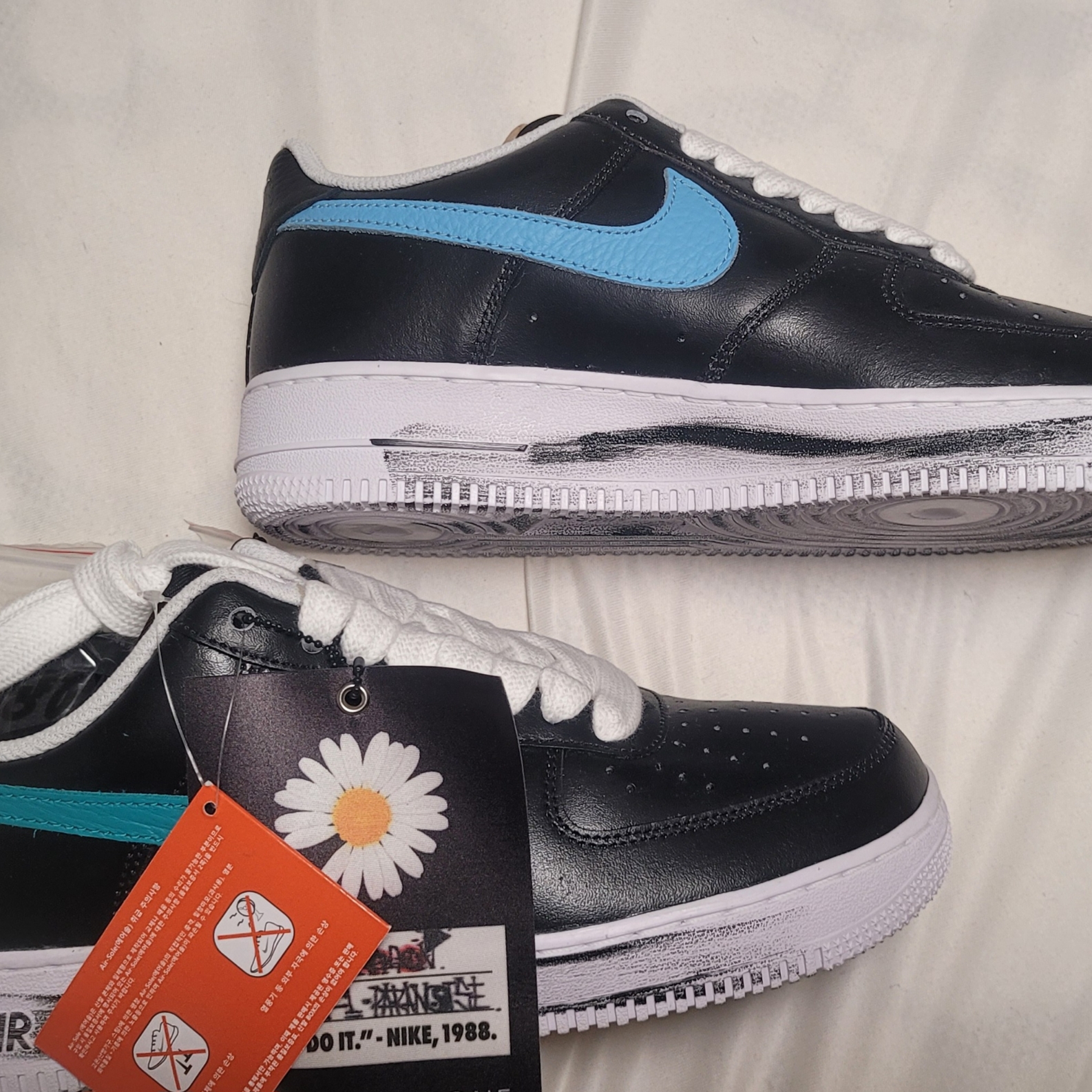 Nike x Peaceminusone Air Force 1 Low Para-Noise 3.0 Black and Multicolor 착용 스타일 - 2