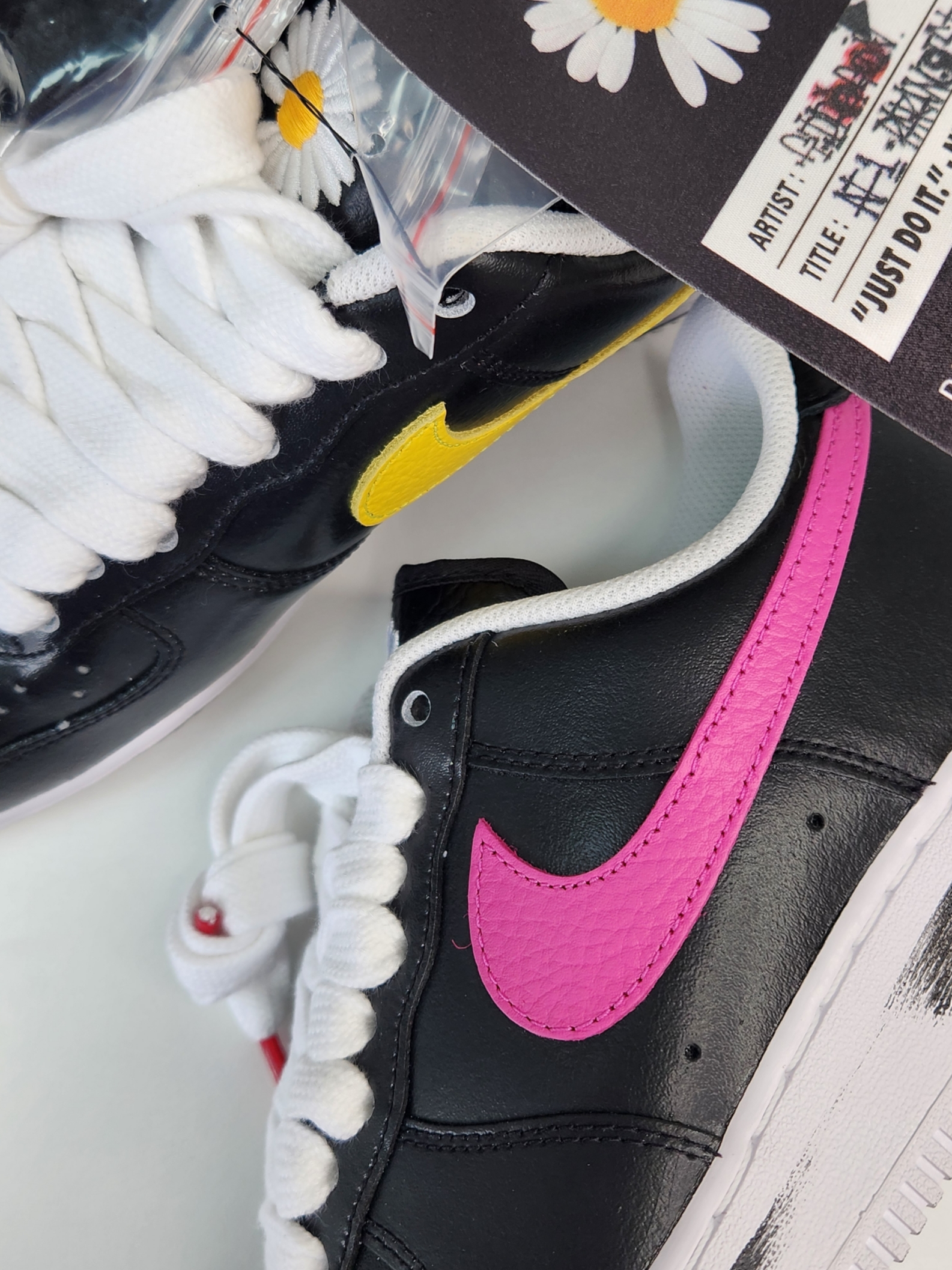 Nike x Peaceminusone Air Force 1 Low Para-Noise 3.0 Black and Multicolor 착용 스타일 - 3
