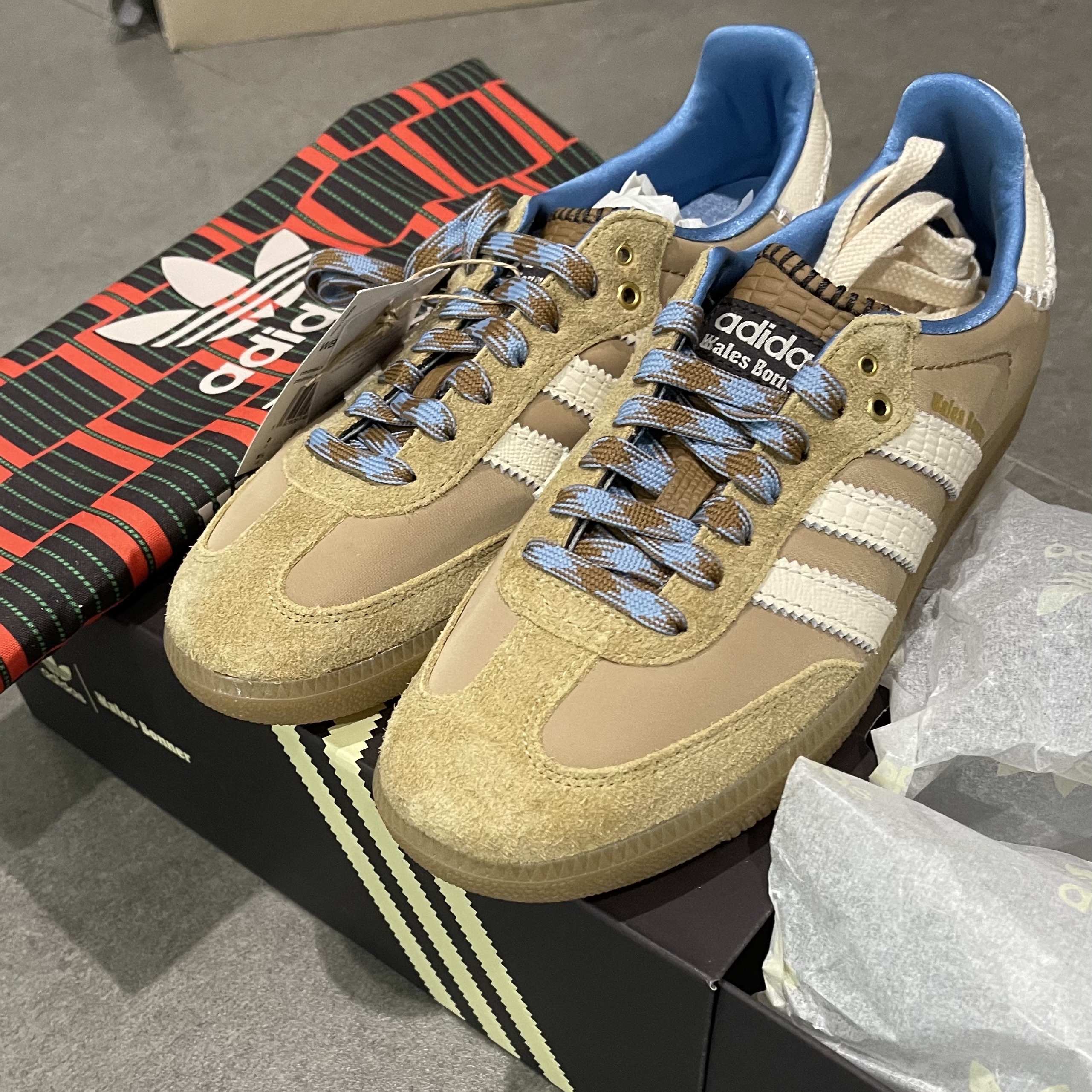 Adidas x Wales Bonner Samba Supplier Colour Wonder White 착용 스타일