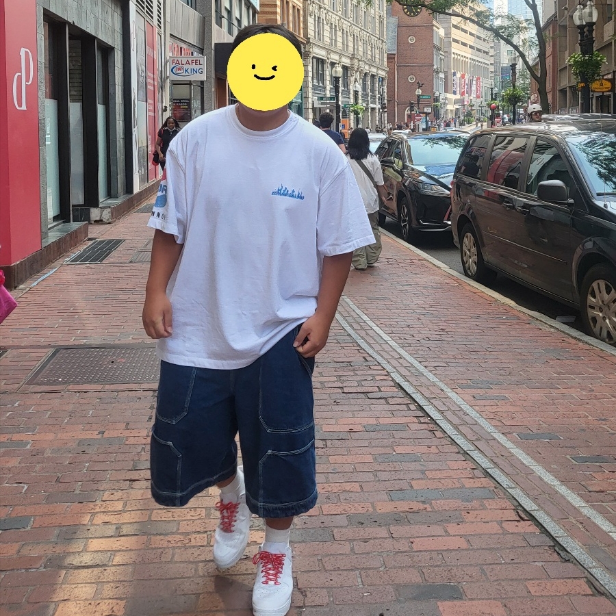 Nonnod Soft Drink T-Shirt Dirty White, Nike x Supreme Air Force 1 Low White 착용 스타일