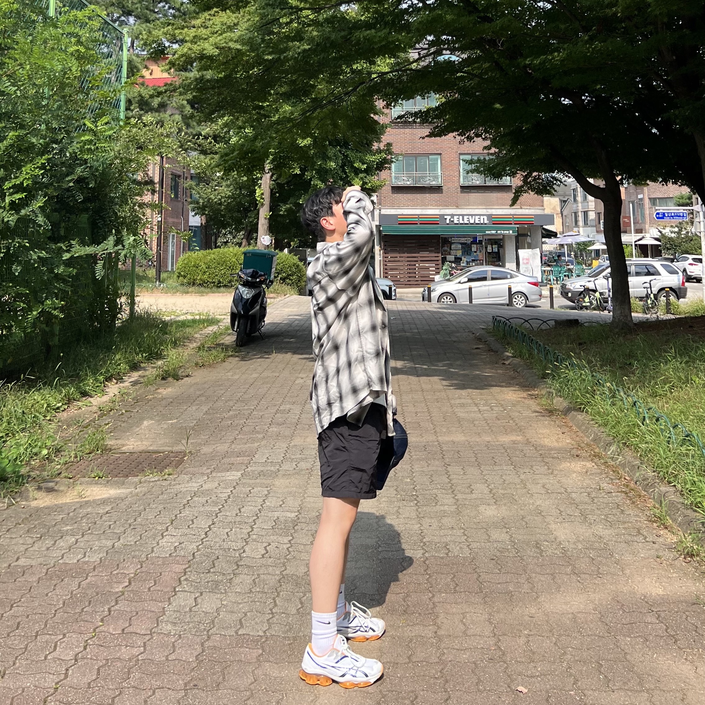 Asics x Kiko Kostadinov Gel-Quantum Zientzia White Blue 착용 스타일