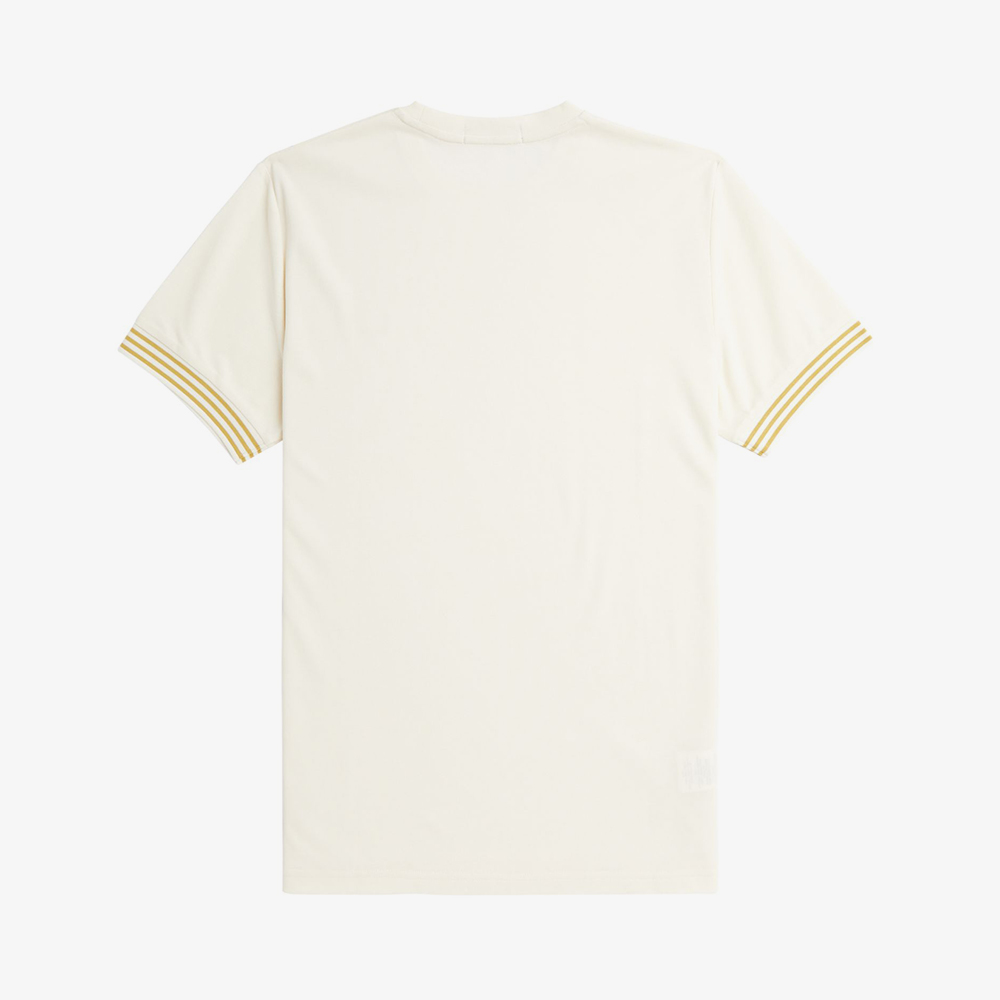 프레드페리 스트라이프 커프 티셔츠 에크루(Fred Perry Striped Cuff T-Shirt Ecru) - 6