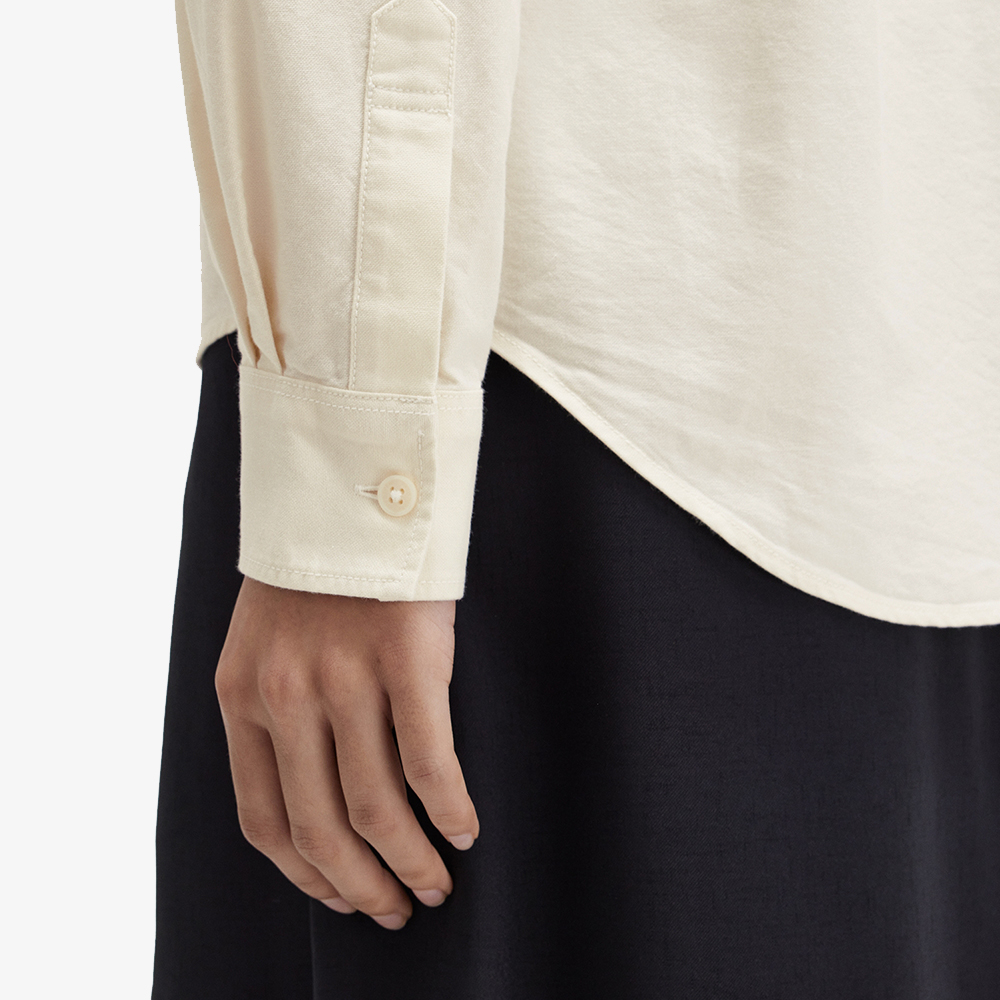 프레드페리 우먼스 버튼다운 셔츠 에크루(Fred Perry Womens Button-Down Shirt Ecru) - 4
