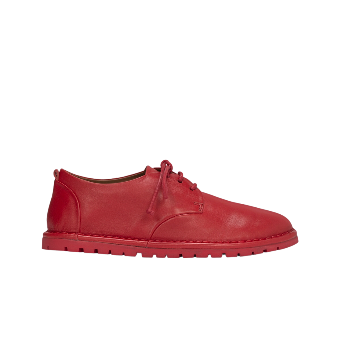 (W) 마르셀 산크리스파 더비 소프트 스무스 레더 레드((W) Marsell Sancrispa Derby Soft Smooth Leather Red)