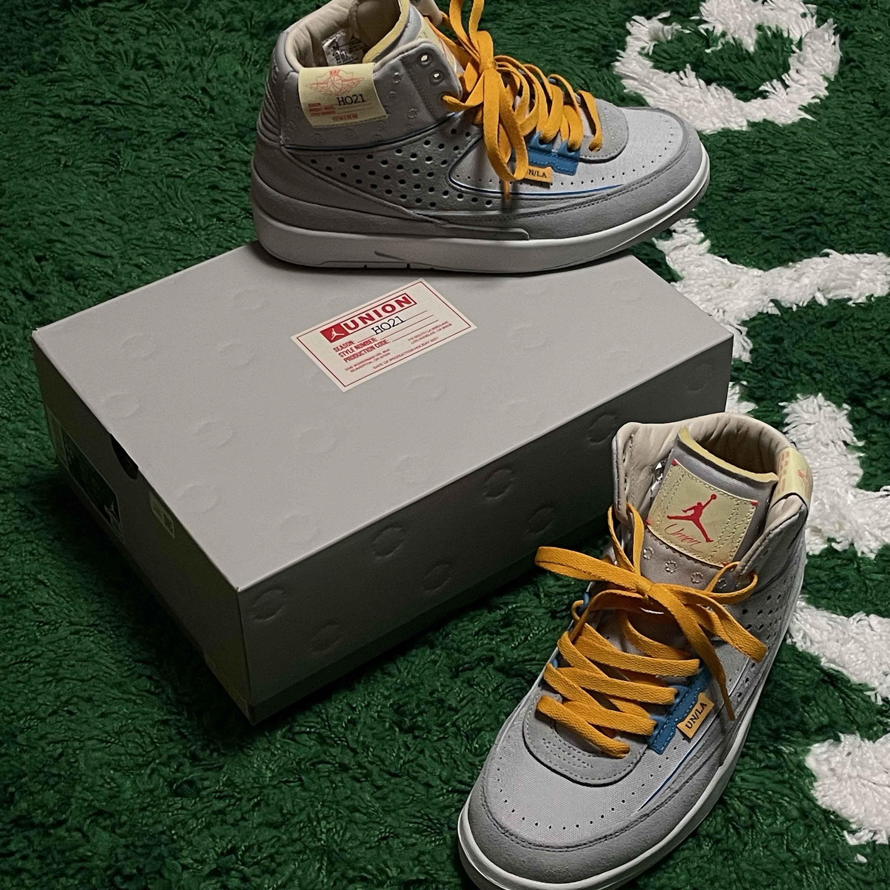 Jordan 2 x Union Retro SP Grey Fog 착용 스타일