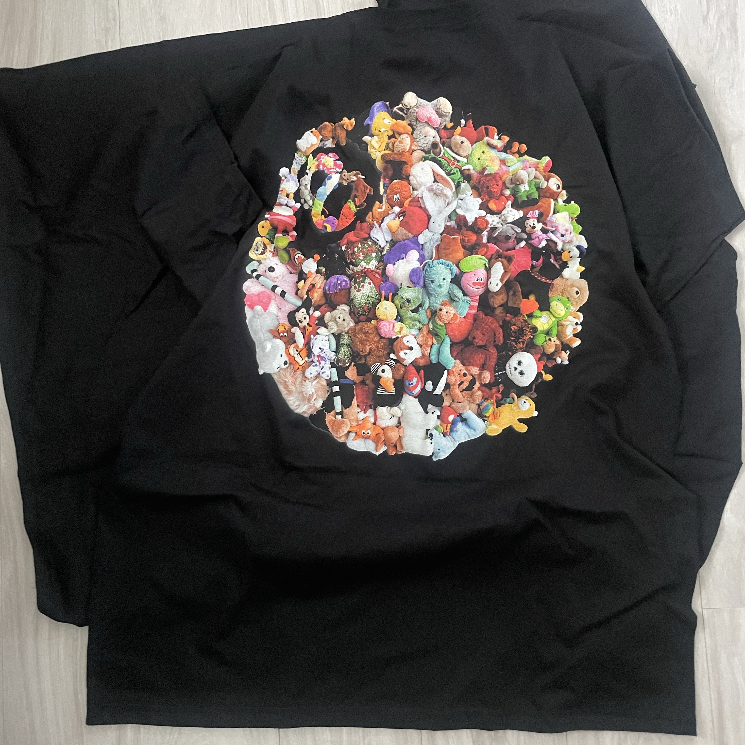 Stussy Plush T-Shirt Black 착용 스타일
