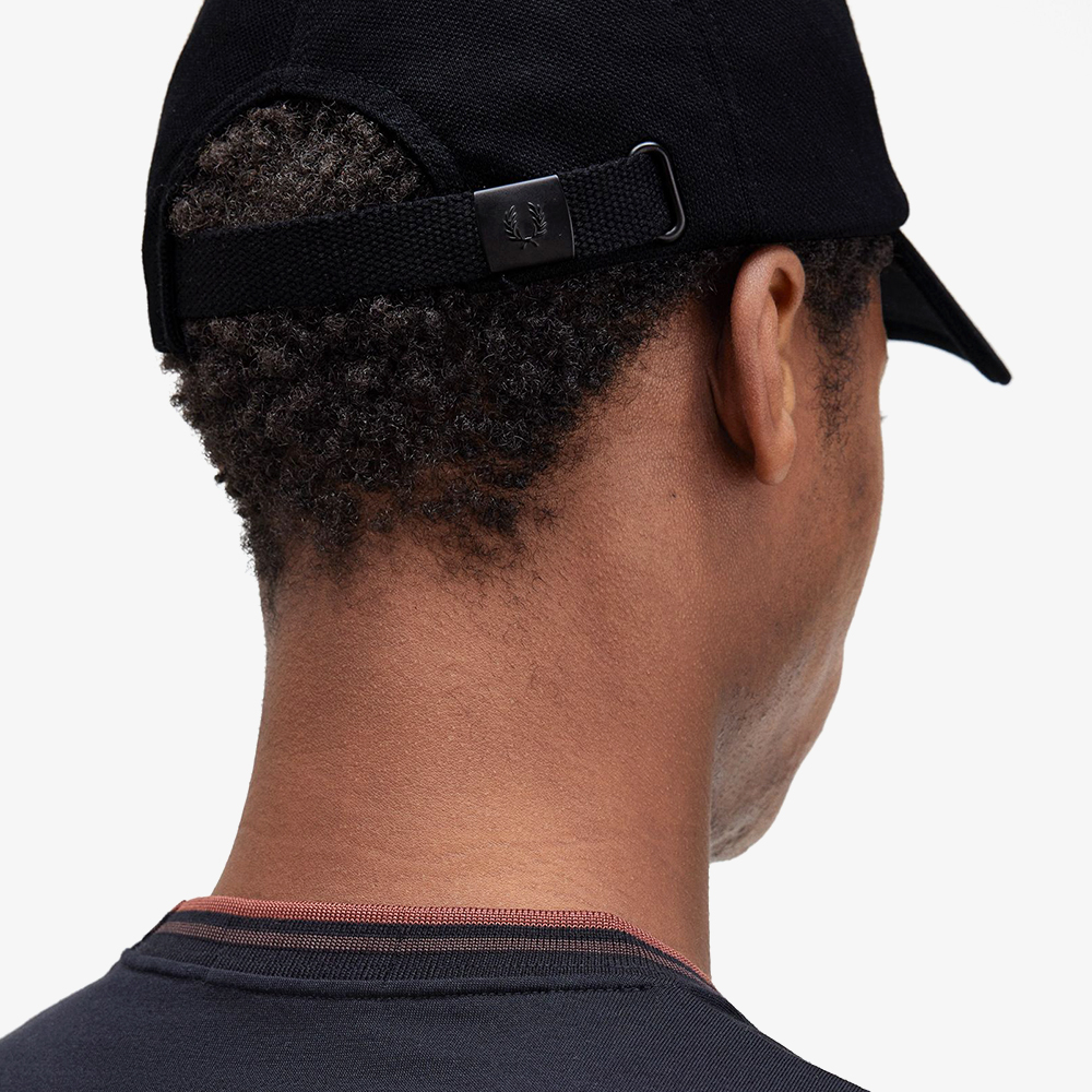 프레드페리 피케 클래식 캡 블랙(Fred Perry Pique Classic Cap Black/Whisky Brown) - 3