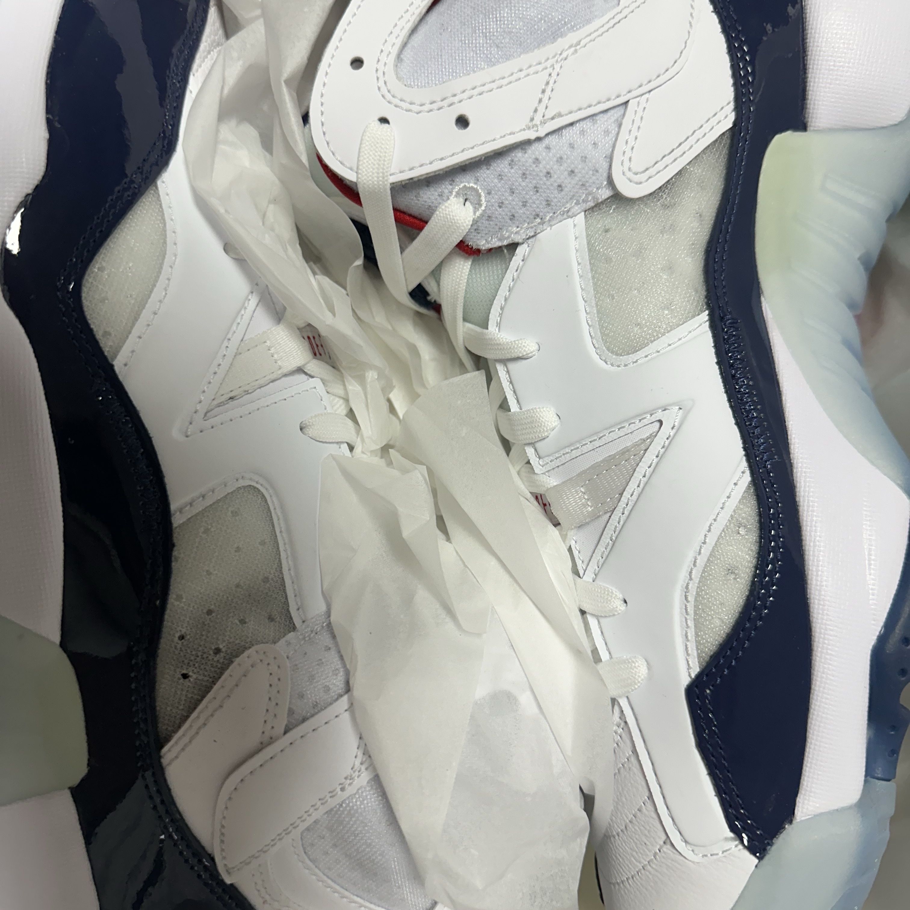 Jordan Jumpman Two Trey White Navy 착용 스타일 - 2
