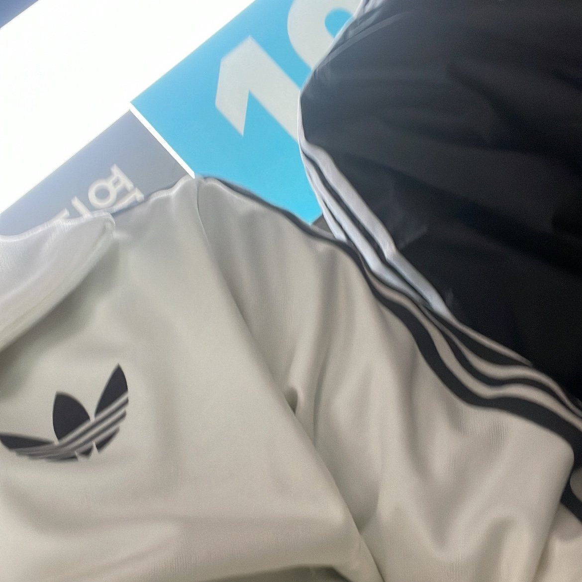Adidas German Beckenbauer Track Top Off White - KR Sizing 착용 스타일