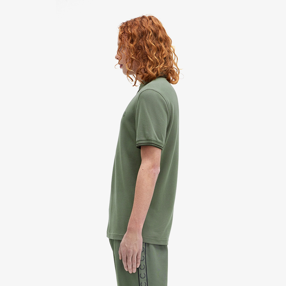 프레드페리 M3600 트윈 팁 프레드페리 셔츠 로렐리스그린/나이트그린(Fred Perry M3600 Twin Tipped Fred Perry Shirt Laurel Wreath Green/Night Green) - 3