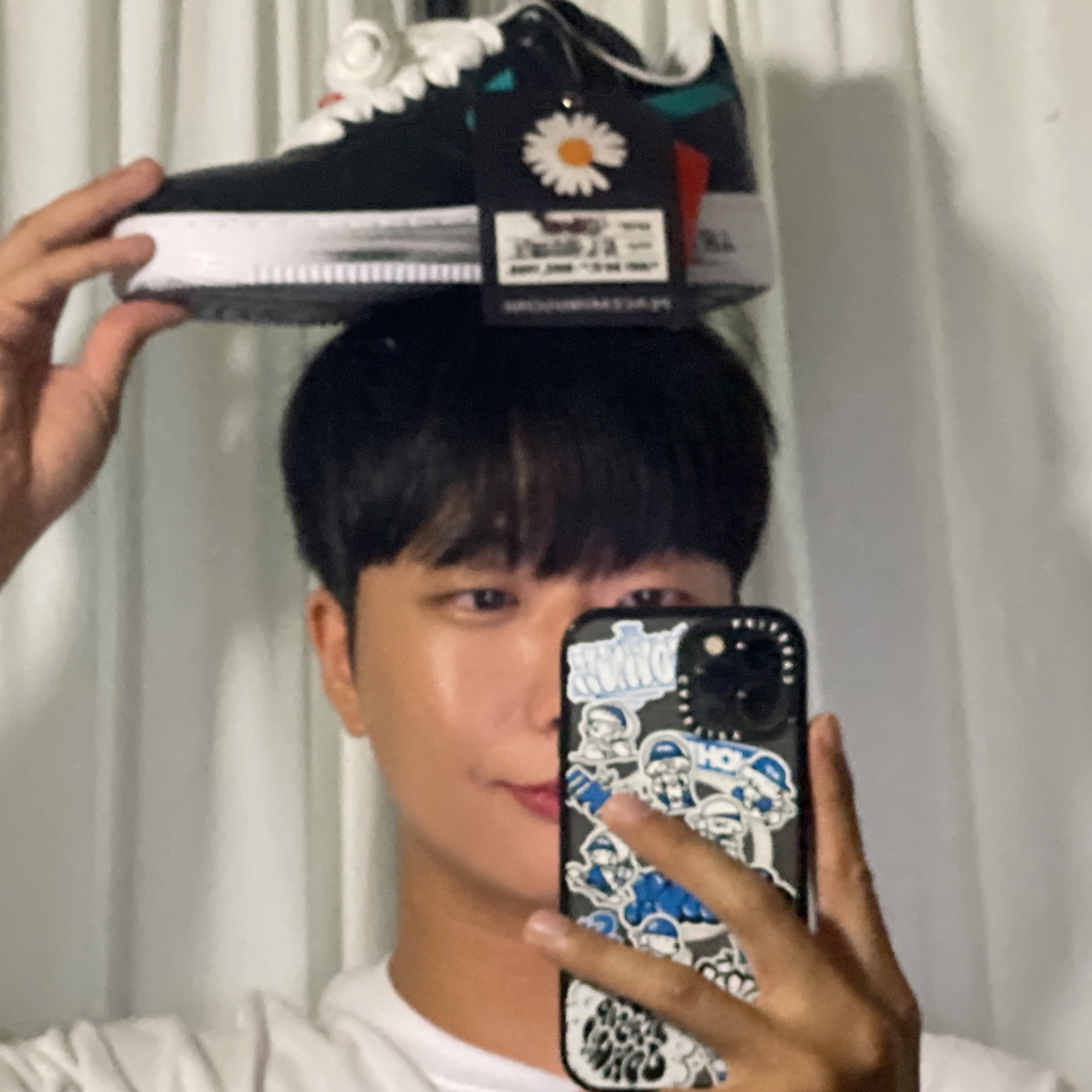 Nike x Peaceminusone Air Force 1 Low Para-Noise 3.0 Black and Multicolor 착용 스타일