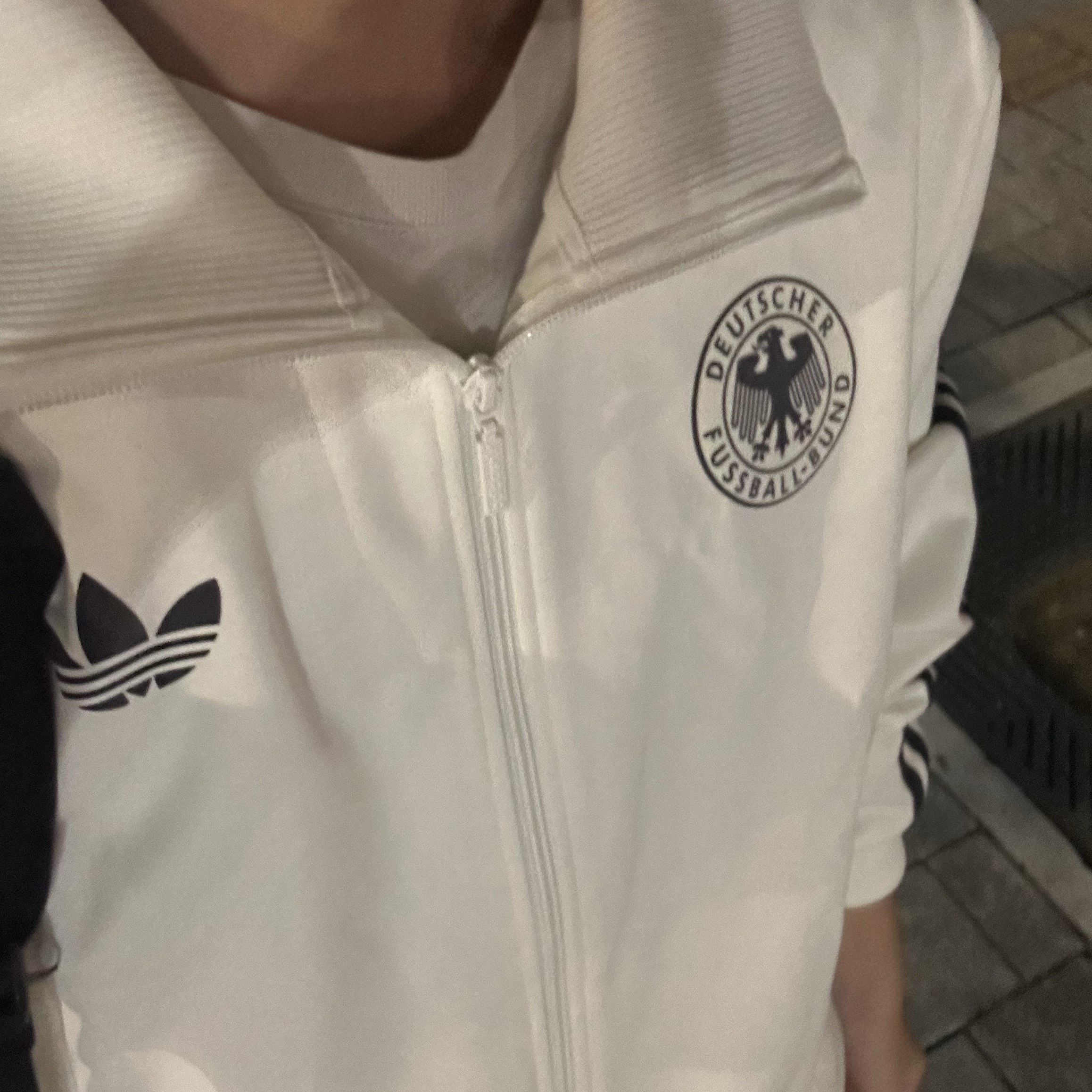 Adidas German Beckenbauer Track Top Off White - KR Sizing 착용 스타일