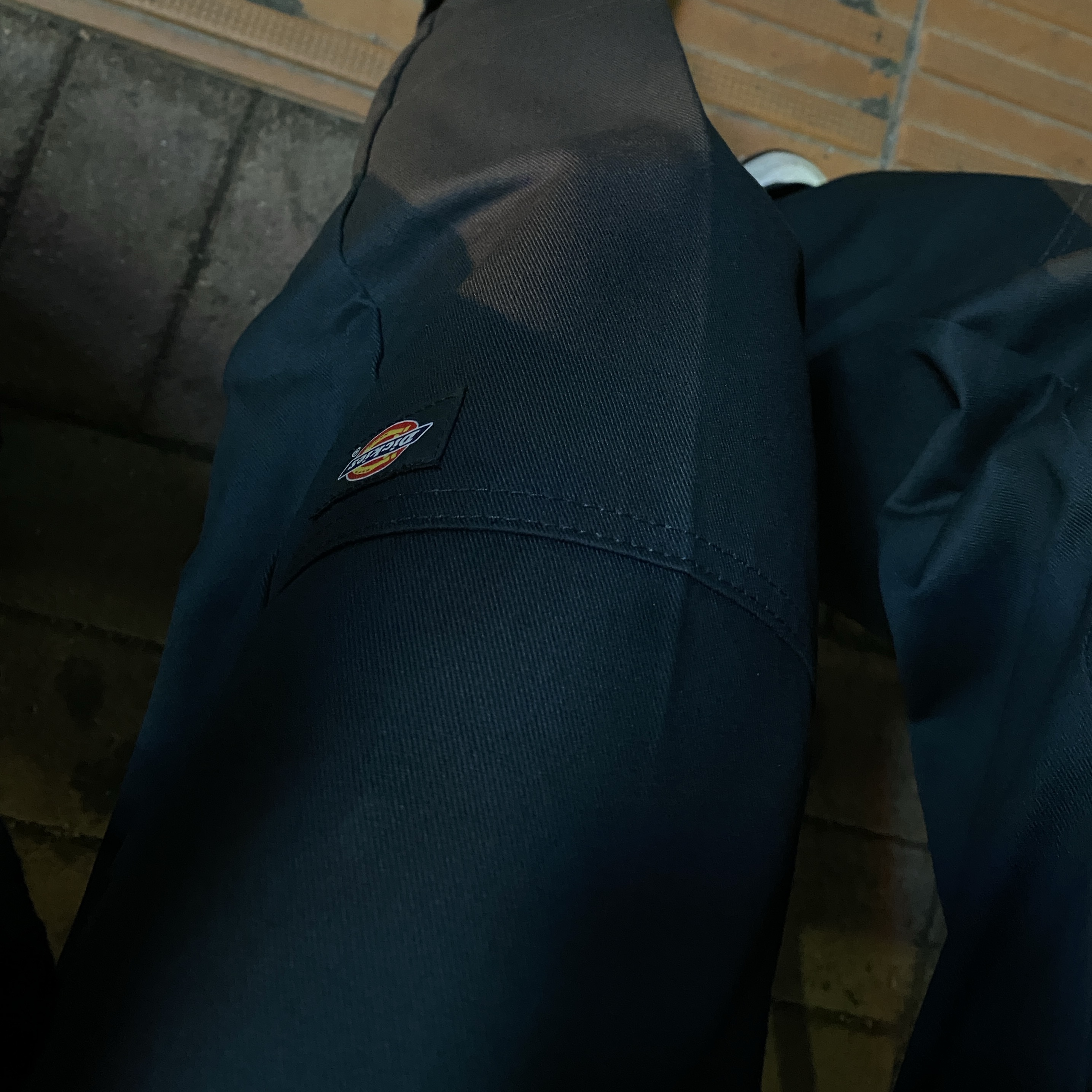 Dickies Loose Fit Double Knee Work Pants Dark Navy 착용 스타일