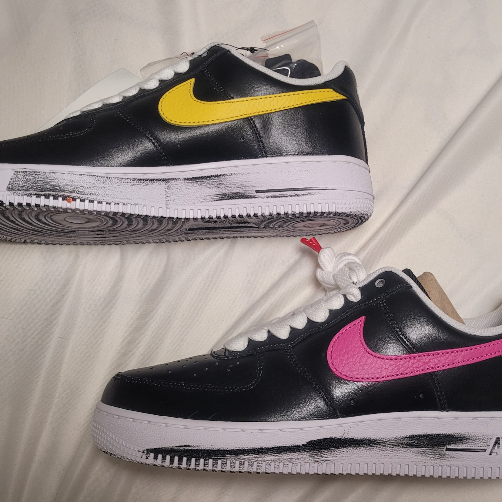 Nike x Peaceminusone Air Force 1 Low Para-Noise 3.0 Black and Multicolor 착용 스타일 - 3