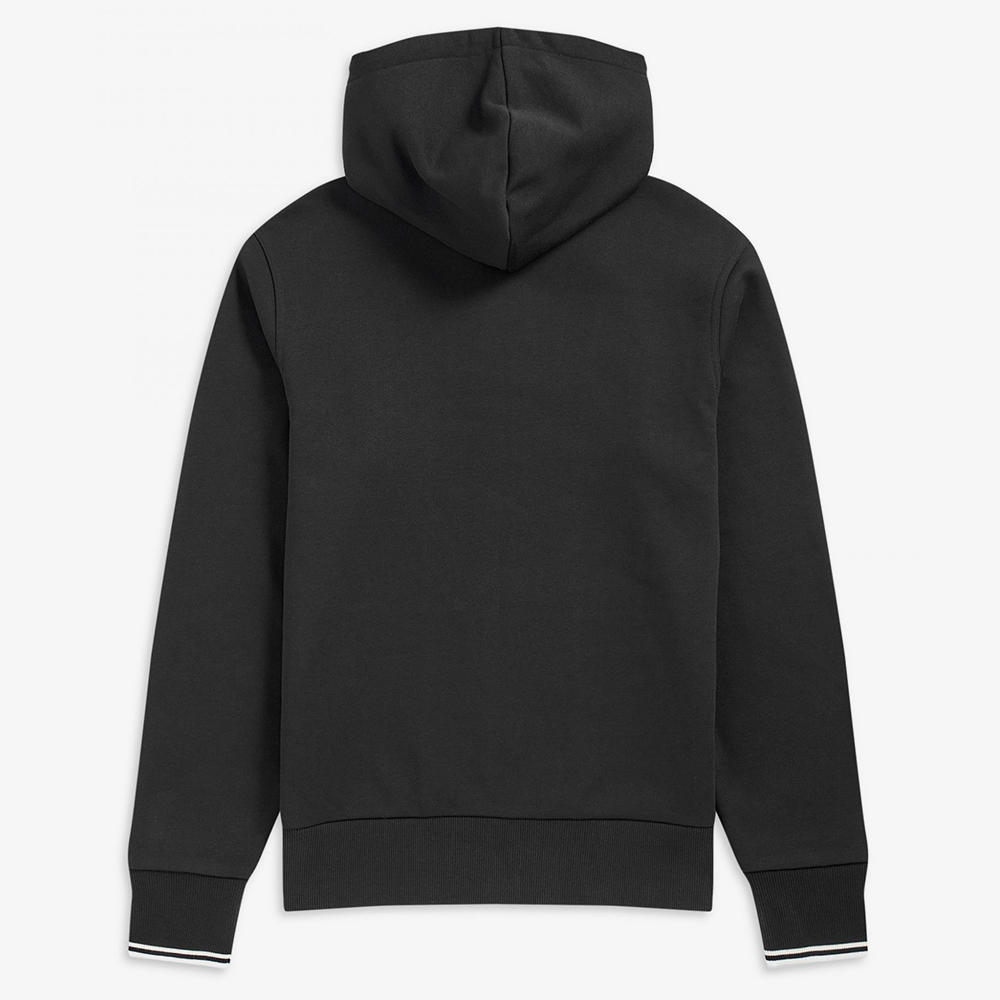 프레드페리 후드 집 스루 스웻셔츠 블랙(Fred Perry Hooded Zip Through Sweatshirt Black) - 3