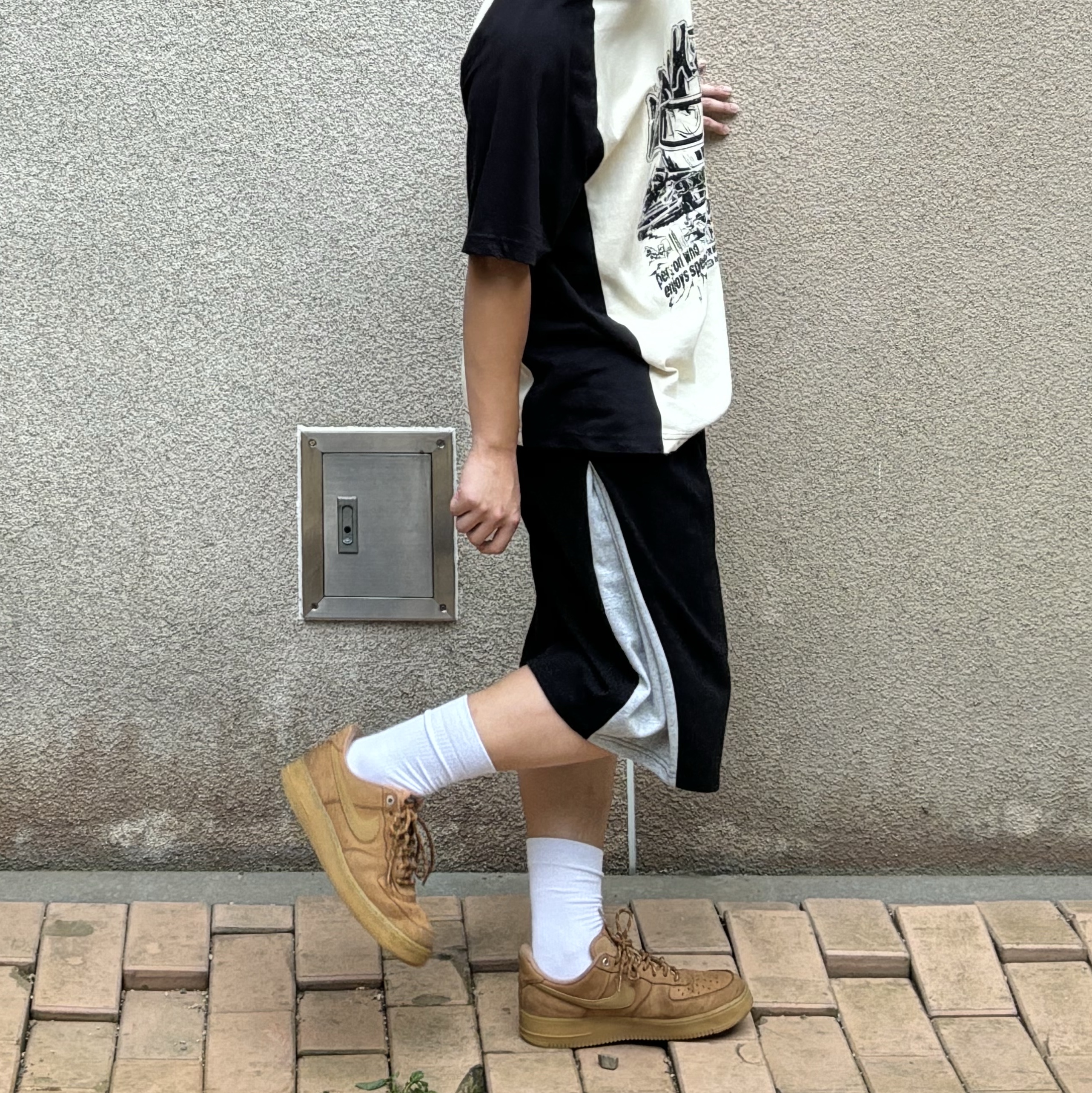 Nike Air Force 1 '07 WB Flax 착용 스타일 - 7