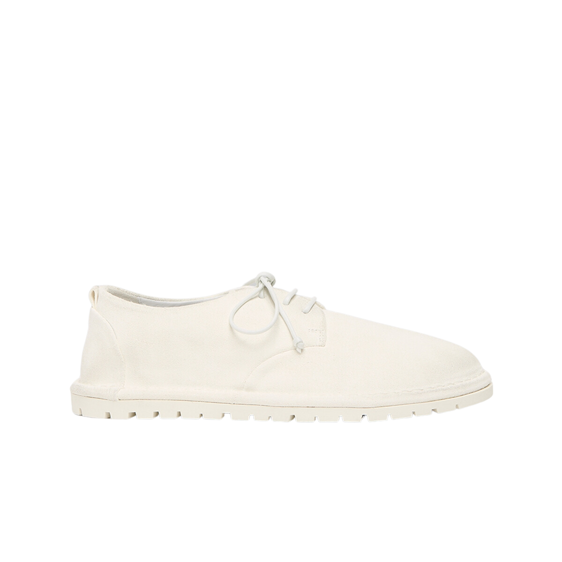 (W) 마르셀 산크리스파 더비 리버스드 레더 옵티컬 화이트((W) Marsell Sancrispa Derby Reversed Leather Optical White)