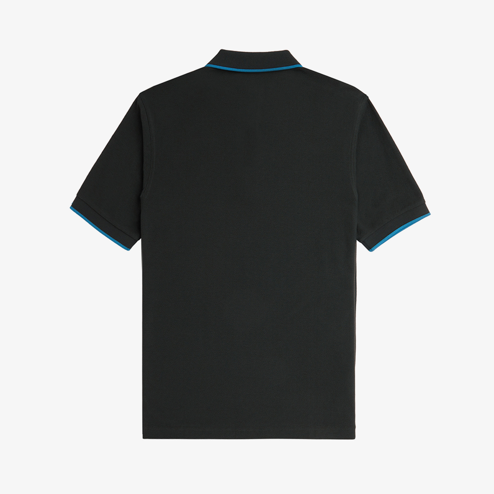 프레드페리 크레이프 피케 집넥 폴로셔츠 나이트그린(Fred Perry Crepe Pique Zip Neck Polo Shirt Night Green) - 6