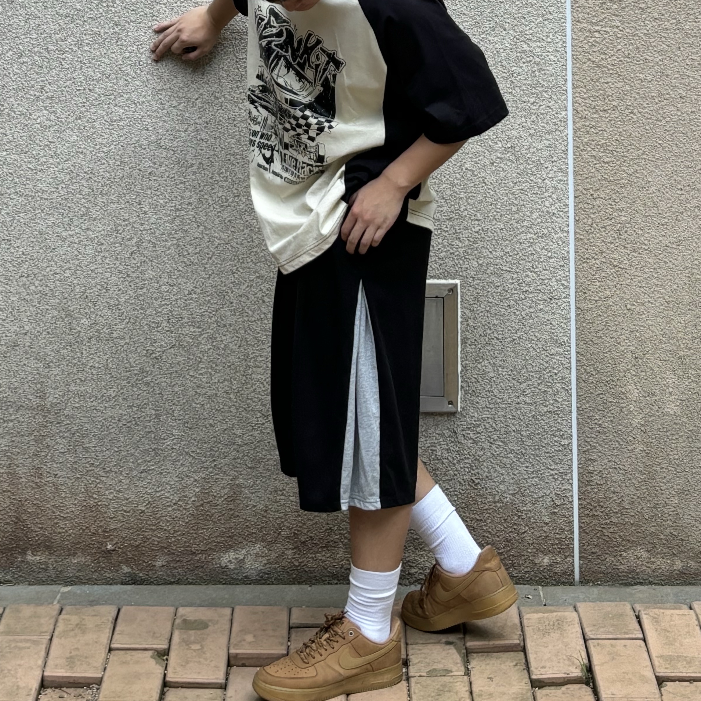 Nike Air Force 1 '07 WB Flax 착용 스타일 - 5