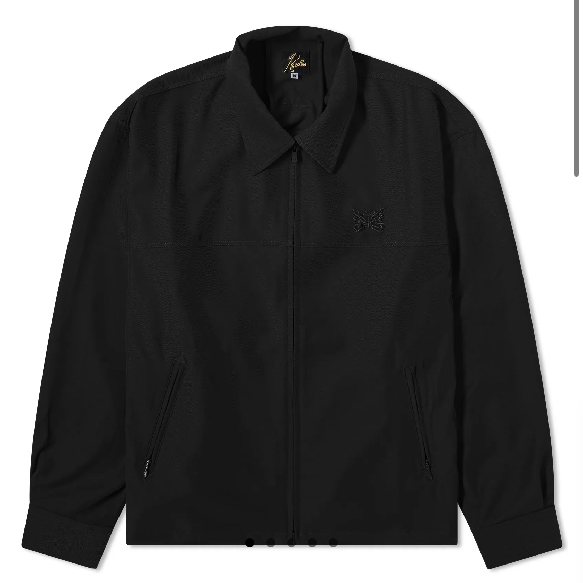 Needles PE/R/PU Cavalry Twill Sport Jacket Black, Needles Cavalry Twill Sport Jacket Black 착용 스타일 - 1