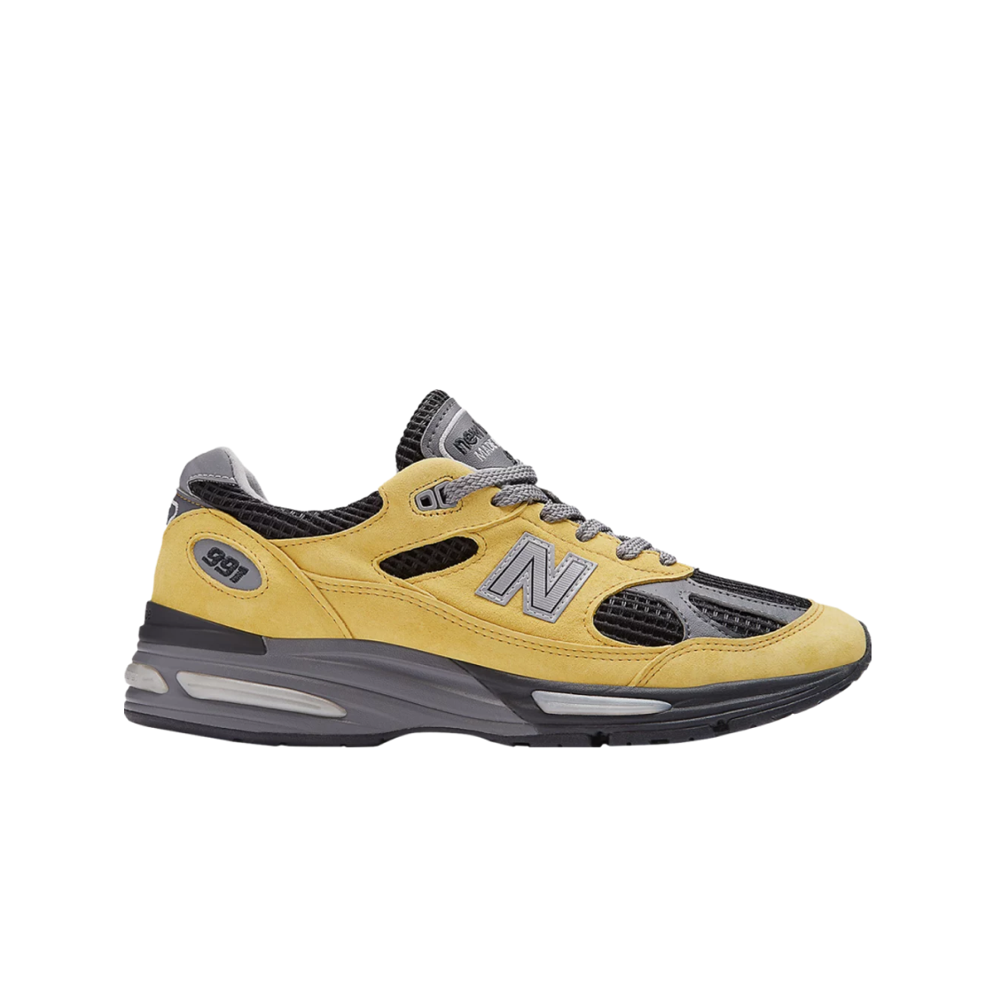 뉴발란스 991v2 메이드 인 UK 옐로우 블랙 - 케이스스터디 한정(New Balance 991v2 Made in UK Yellow Black - Casestudy Exclusive)