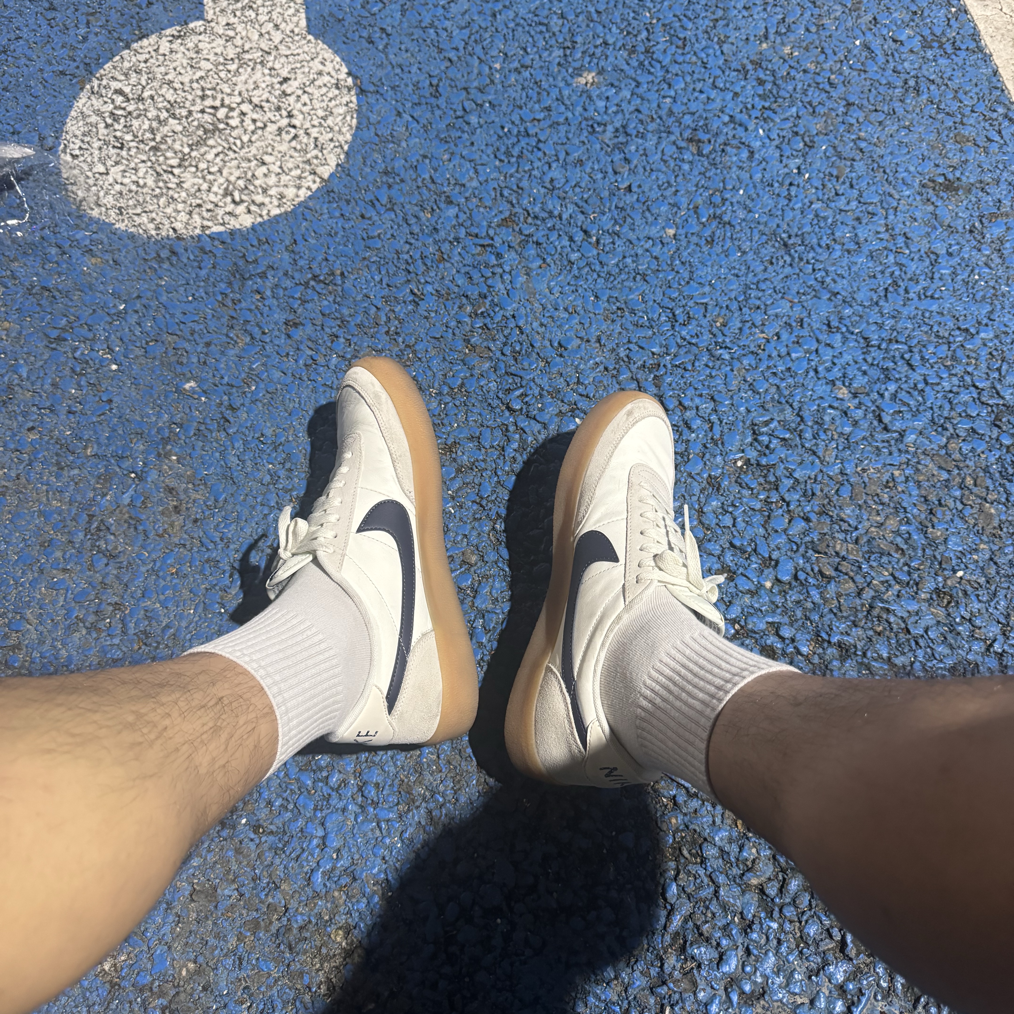 Nike x J.Crew Killshot 2 Sail Midnight Navy 착용 스타일