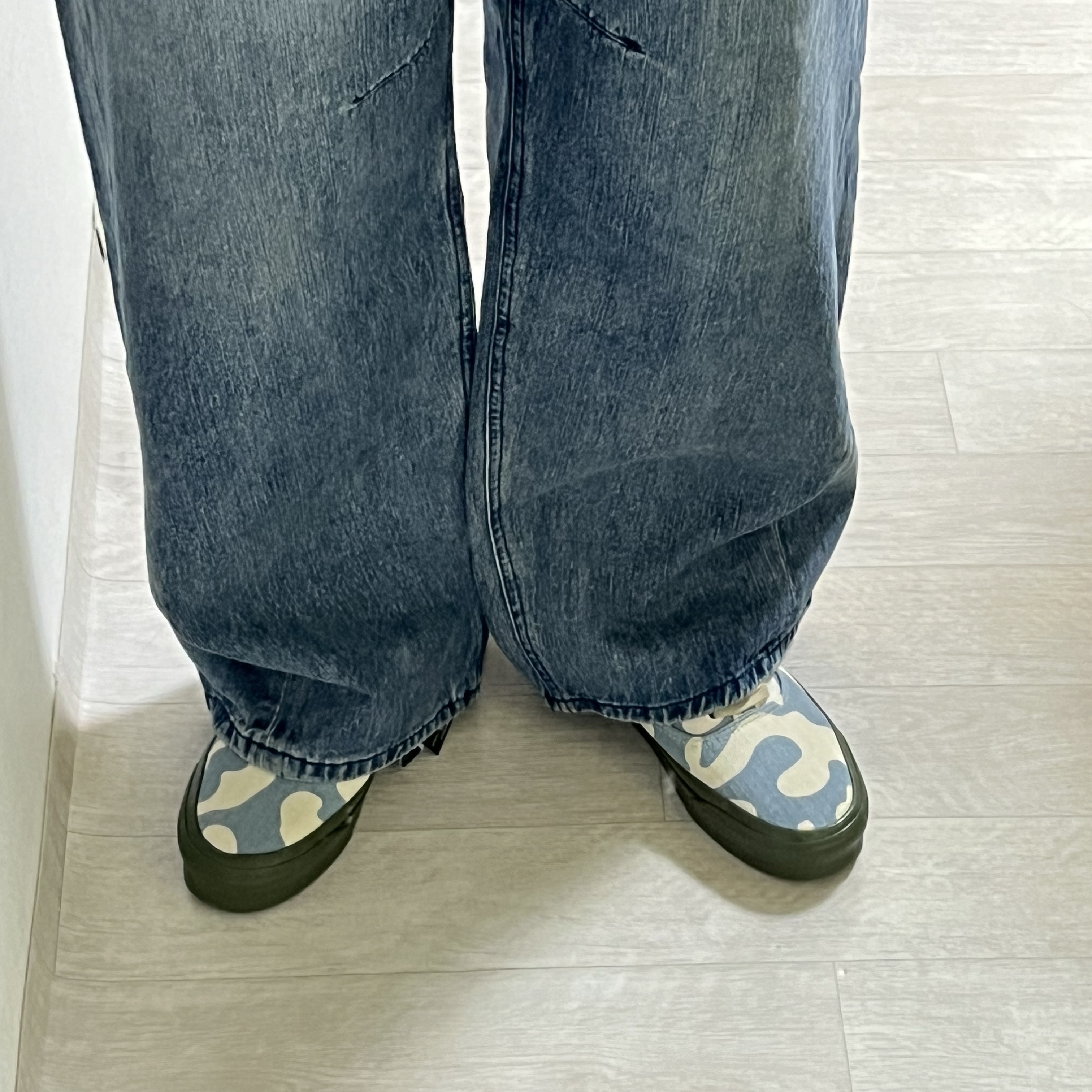 Vans Vault x Taka Hayashi OG Style 50 LX Canvas Blue 착용 스타일 - 1