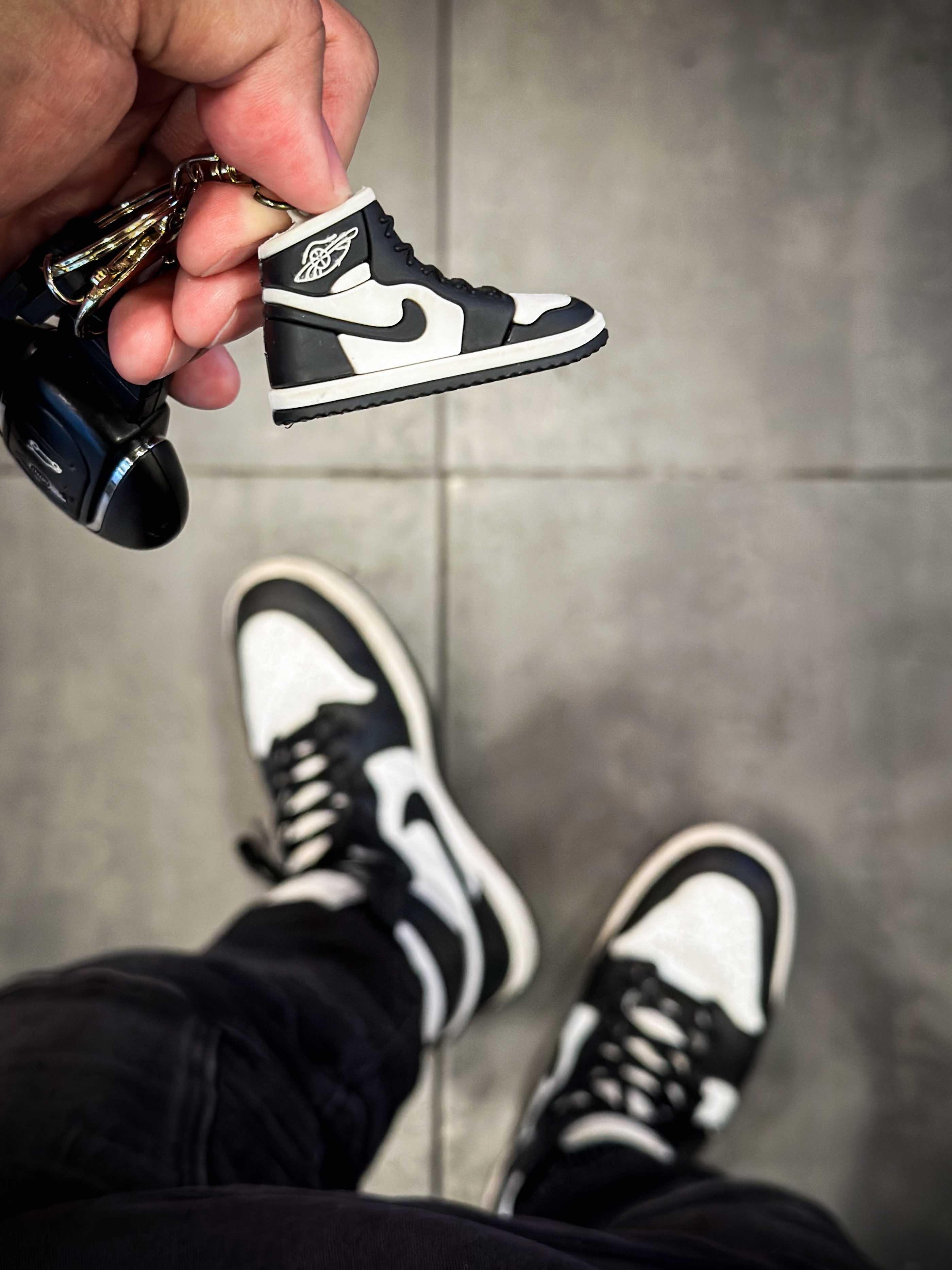 Jordan 1 High 85 Black White 착용 스타일