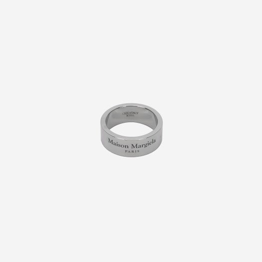 (W) Maison Margiela Logo Ring Palladium