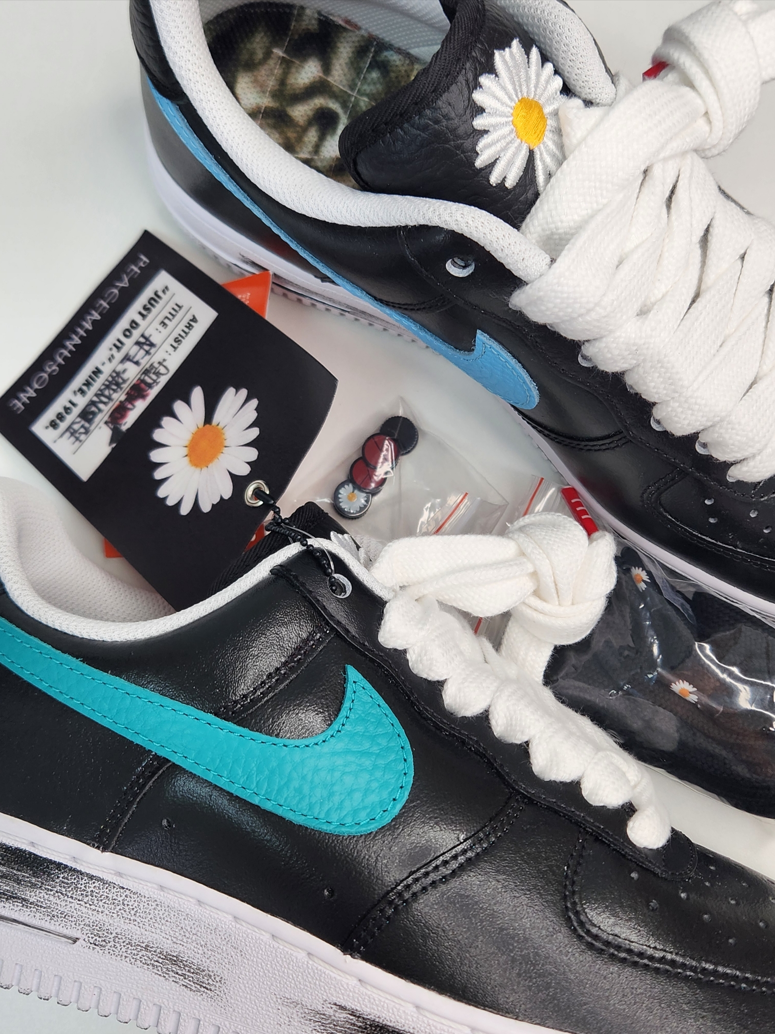 Nike x Peaceminusone Air Force 1 Low Para-Noise 3.0 Black and Multicolor 착용 스타일 - 1