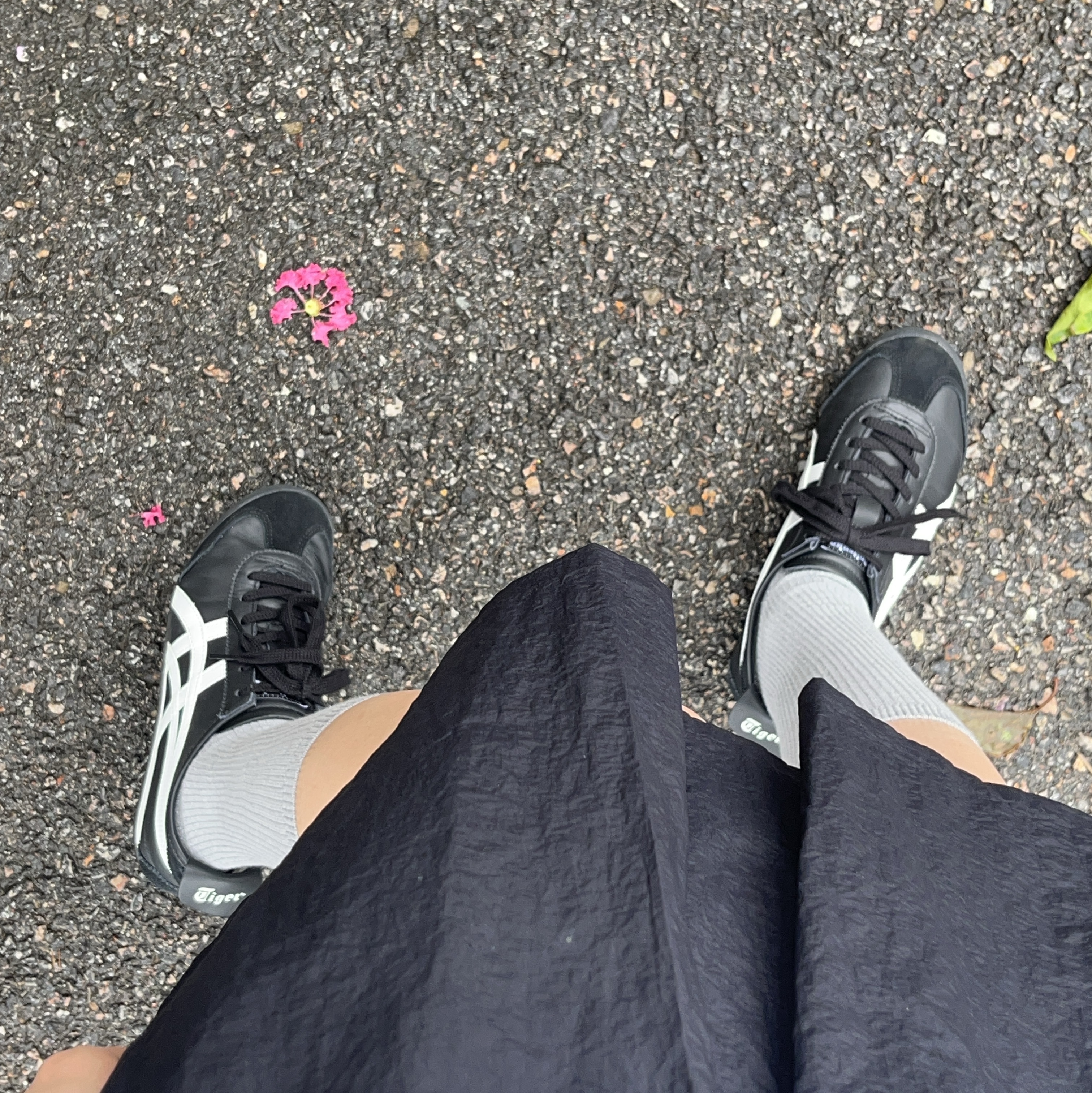 Onitsuka Tiger Mexico 66 Black White 착용 스타일