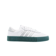 (W) Adidas Sambarose White Hazy Emerald
