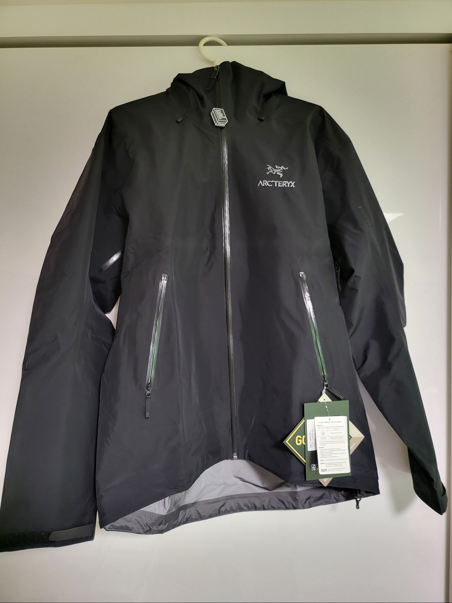 Arc'teryx Beta LT Jacket Black 착용 스타일 - 2