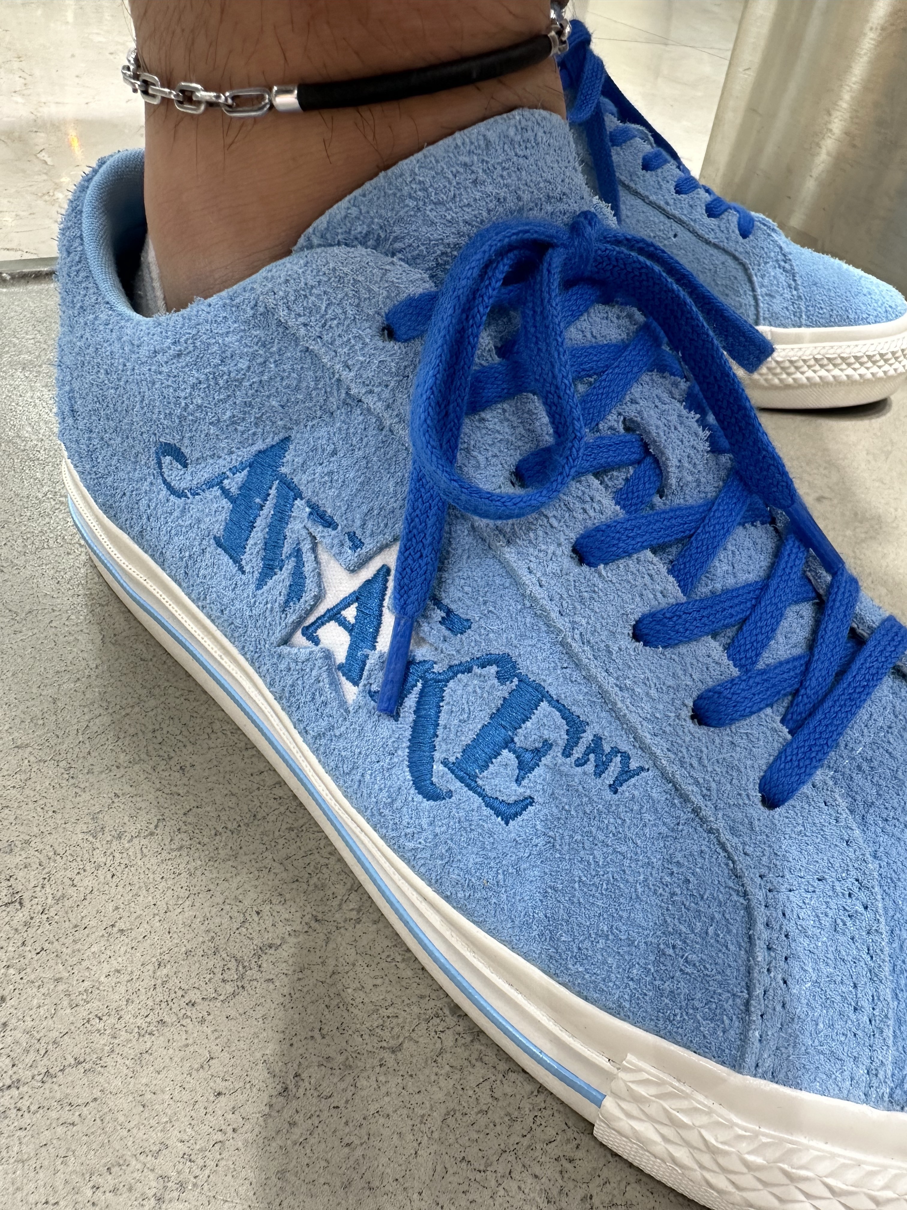 Converse x Awake NY One Star Pro Ox Blue White 착용 스타일 - 3