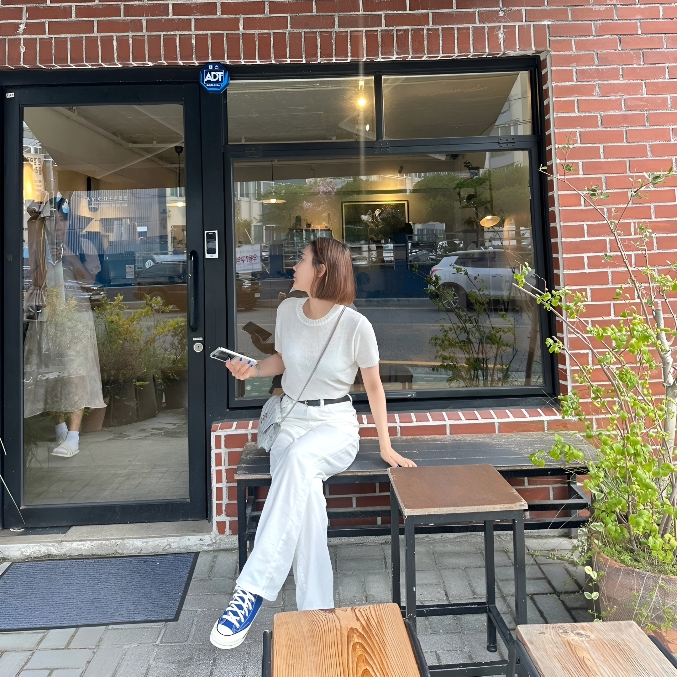 Converse Chuck 70 High Seasonal Color Nice Blue 착용 스타일 - 1